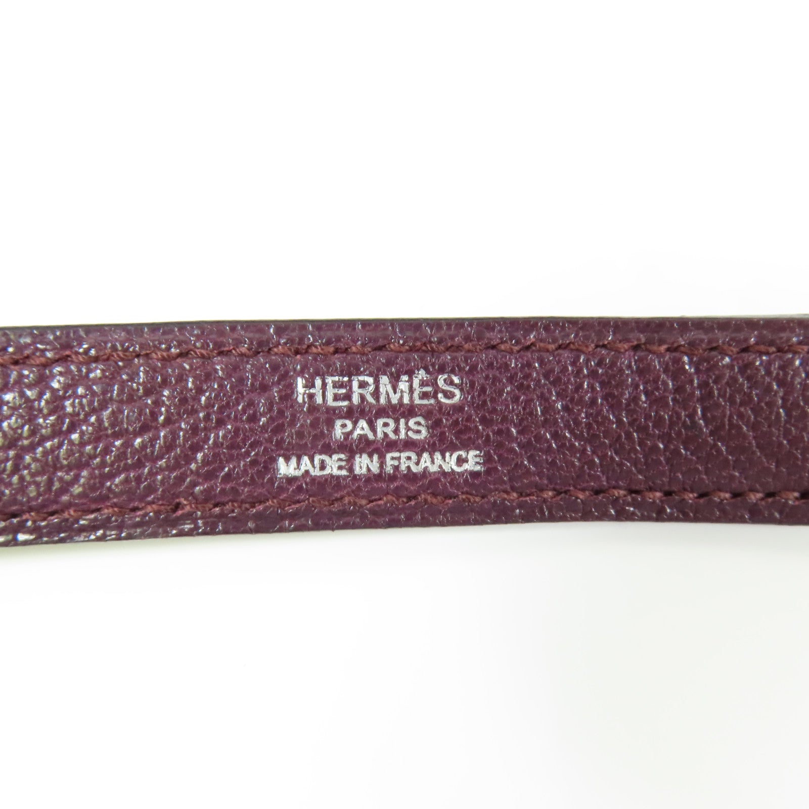 HERMES Togo皮革Kelly 35銀扣手挽肩背兩用袋Raisin