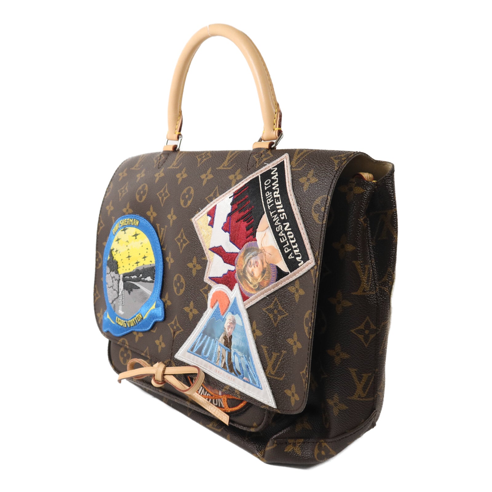 LOUIS VUITTON Monogram Cindy Sherman Camera Messenger手挽肩背兩用袋