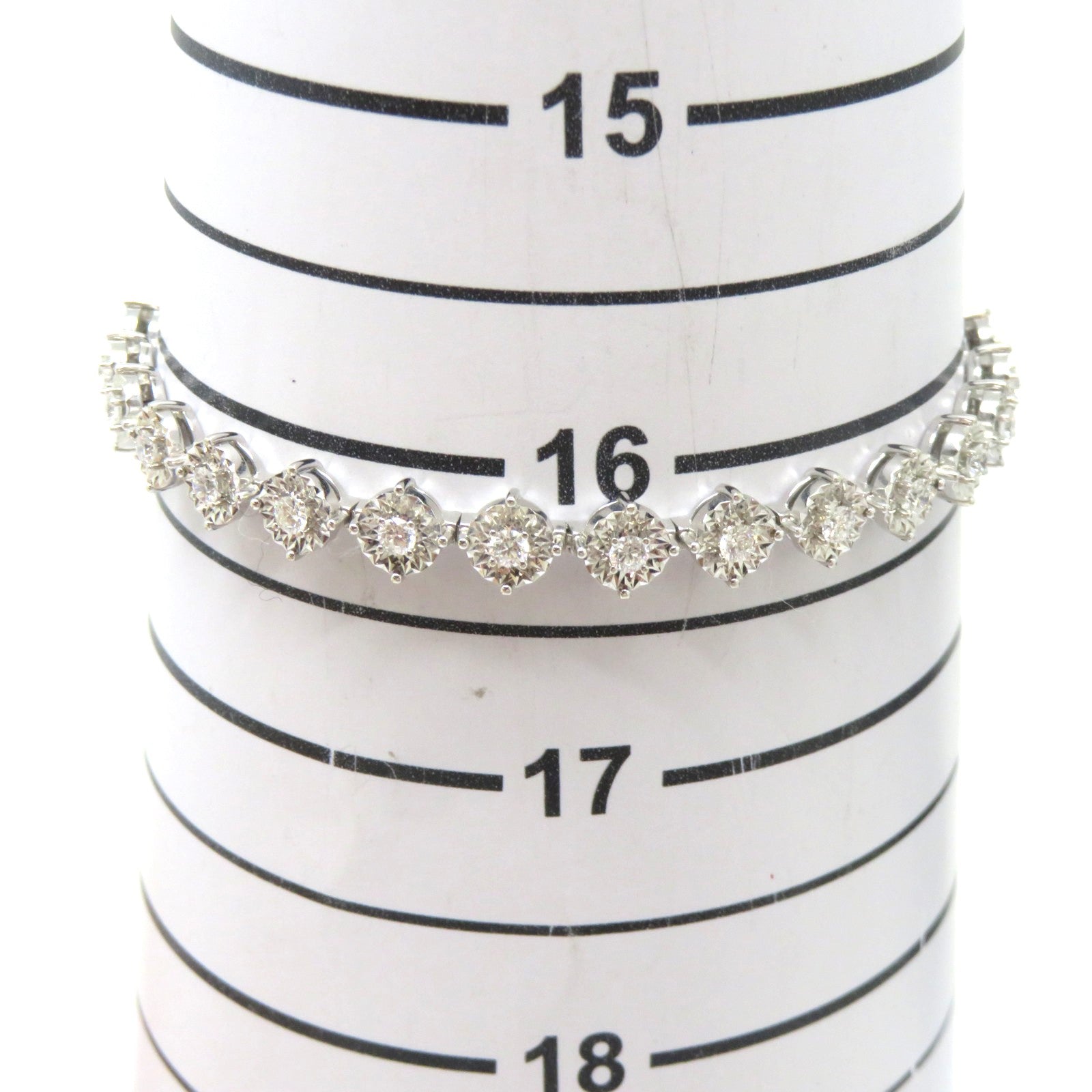 JEWELRY 18K白金Diamond Bracelet 1.18ct鑽石手鐲