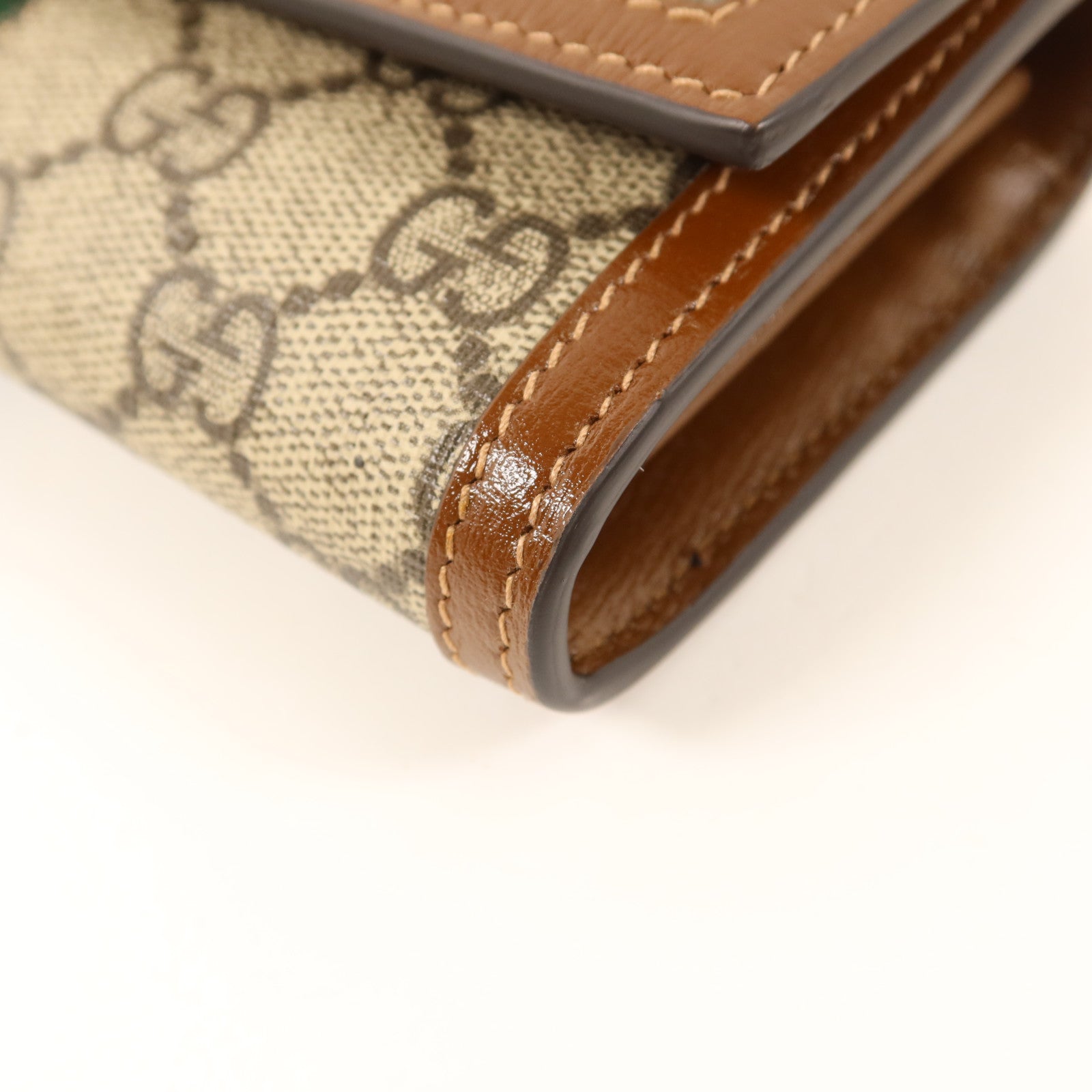 GUCCI 塗層帆布Jackie 1961 Chain Wallet金扣鏈帶肩背袋