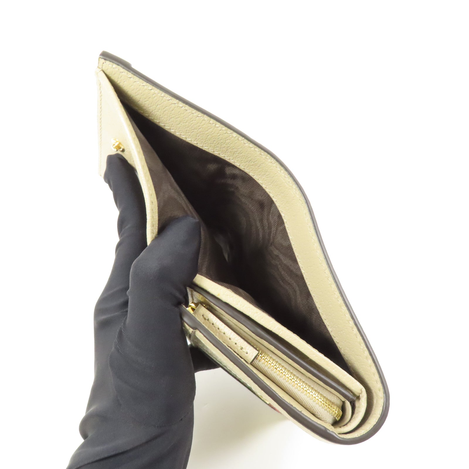 GUCCI 塗層帆布Ophidia Card Case Wallet金扣錢包