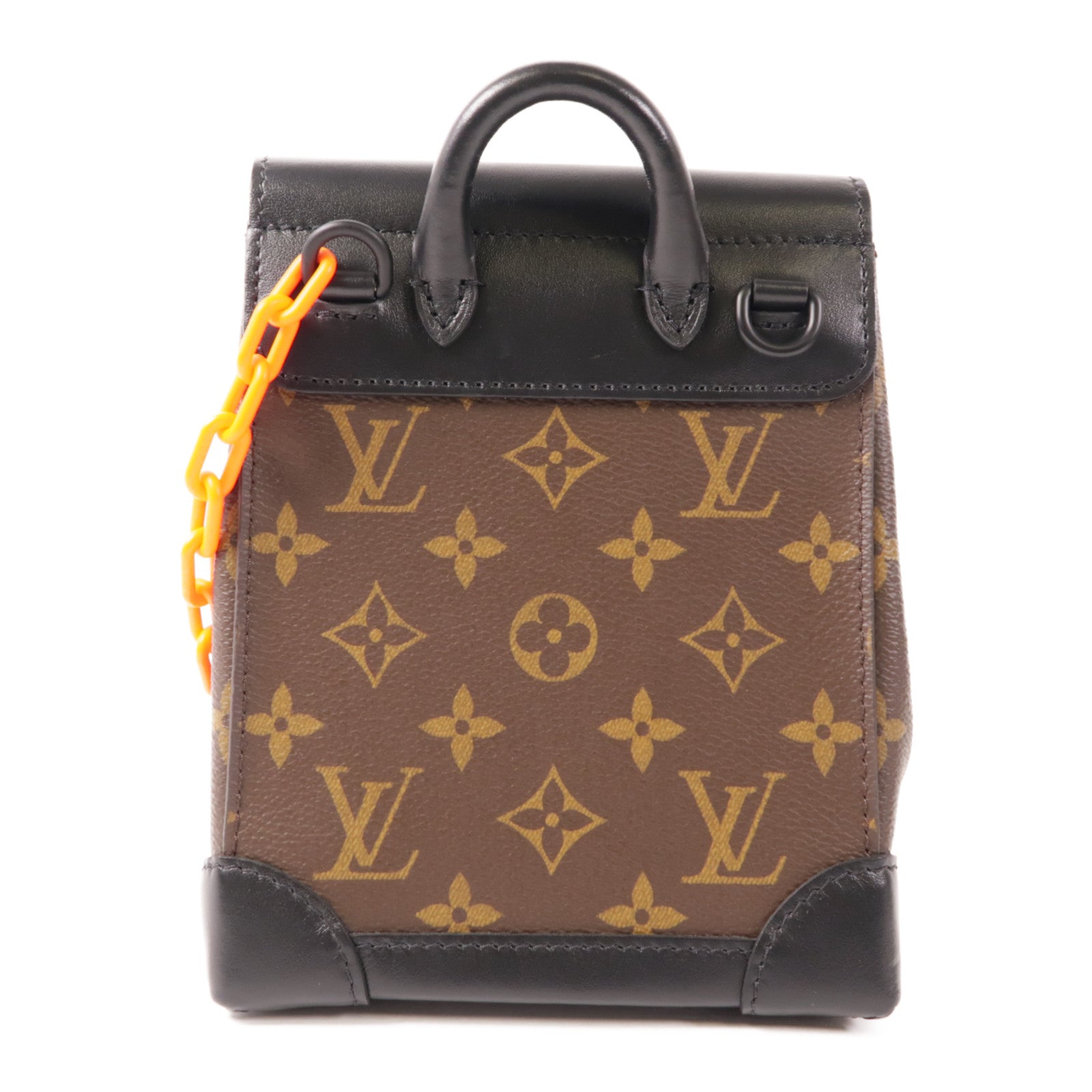 LOUIS VUITTON LV Steamer Nano Shoulder Bag M80327 Monogram Brown/Black