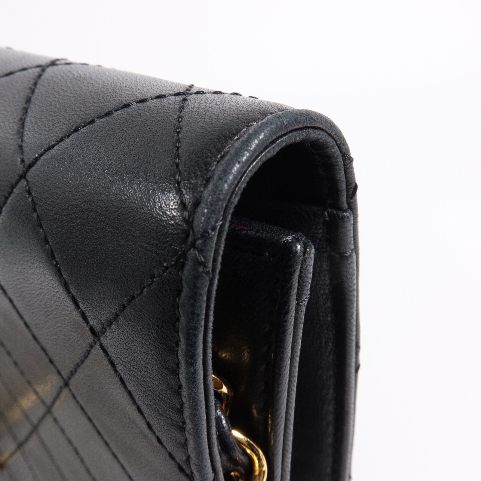CHANEL 羊皮皮革Vintage Shoulder Bag鏈帶肩背袋
