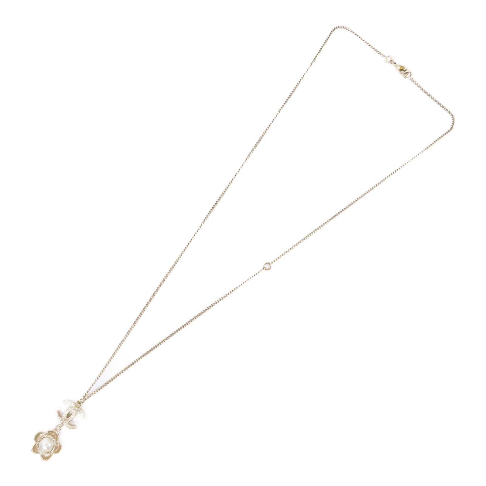 CHANEL 金屬/PVC Necklace項鍊金色
