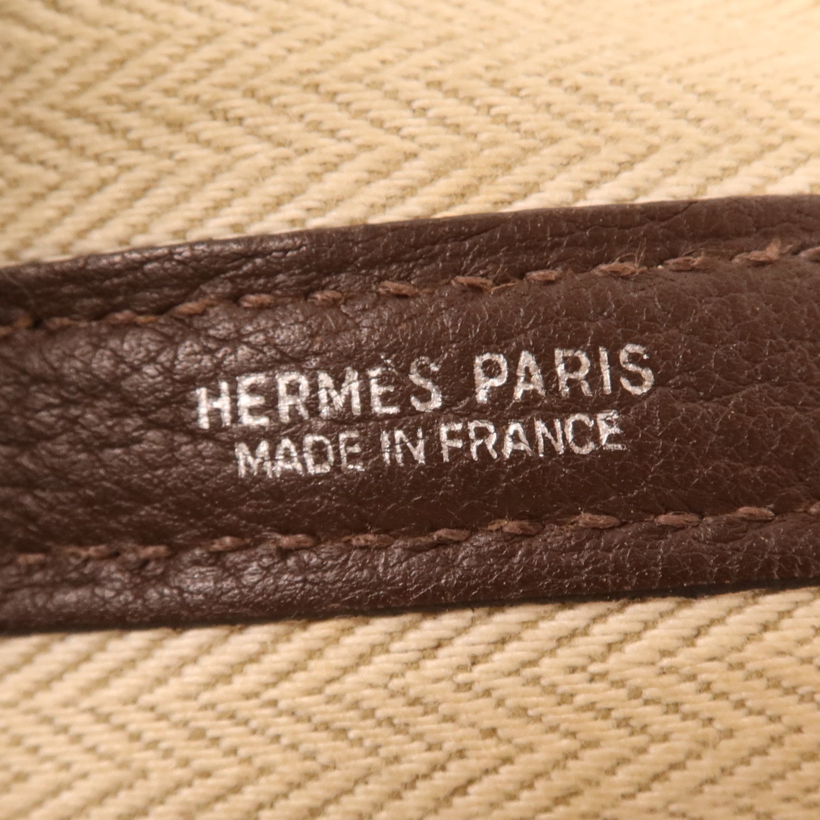 HERMES Negonda皮革Garden Party PM銀扣手挽袋