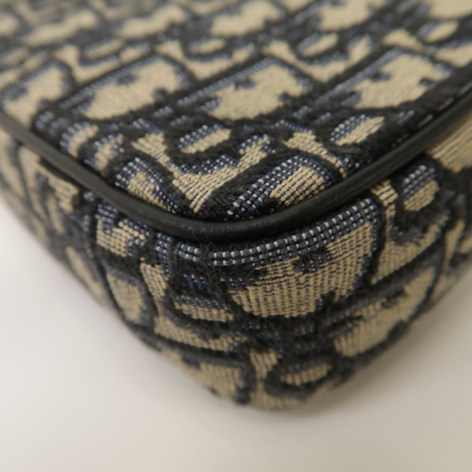 Dior 帆布Safari Mini Messenger銀扣肩背袋藍色
