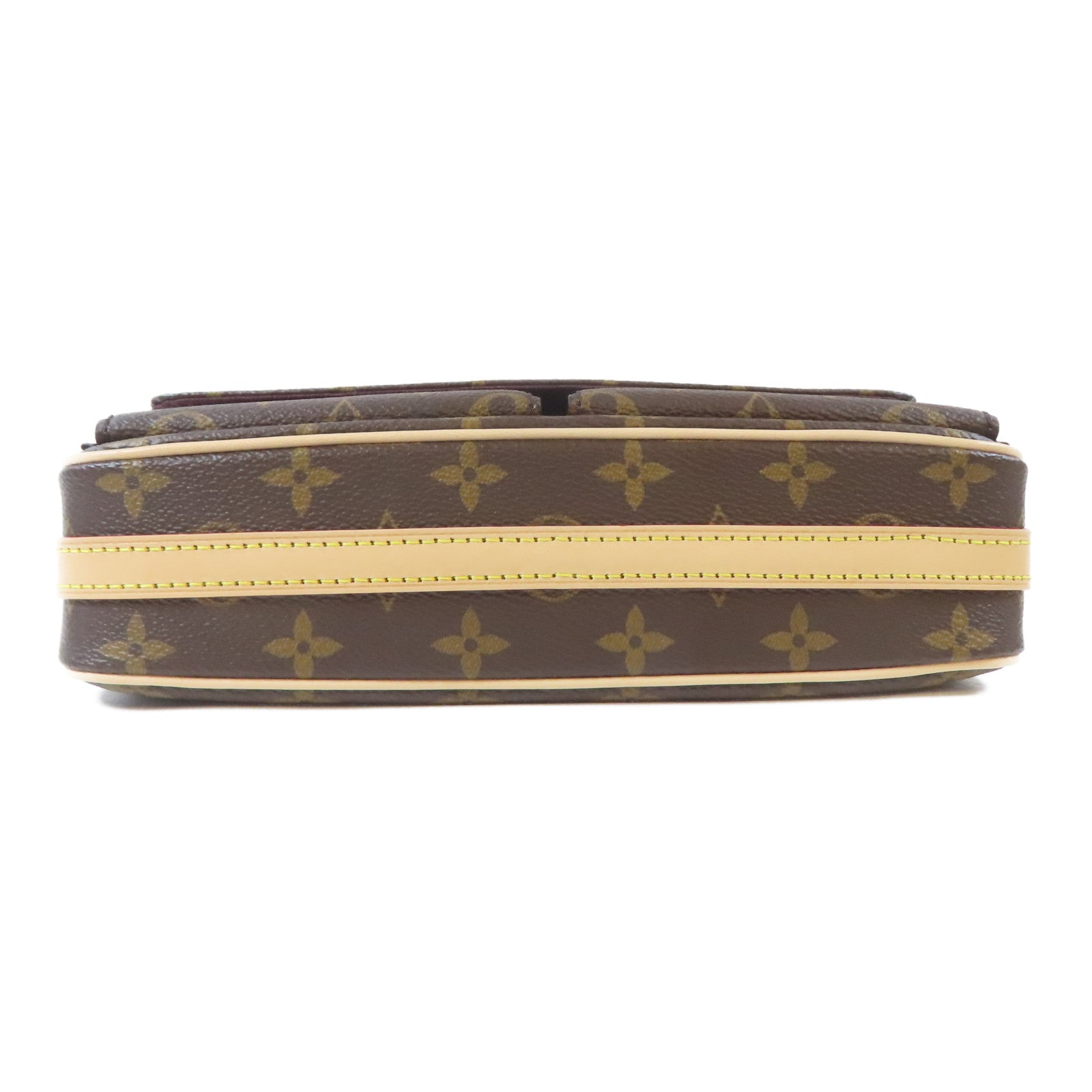 LOUIS VUITTON Monogram Vivacite金扣手挽肩背兩用袋啡色