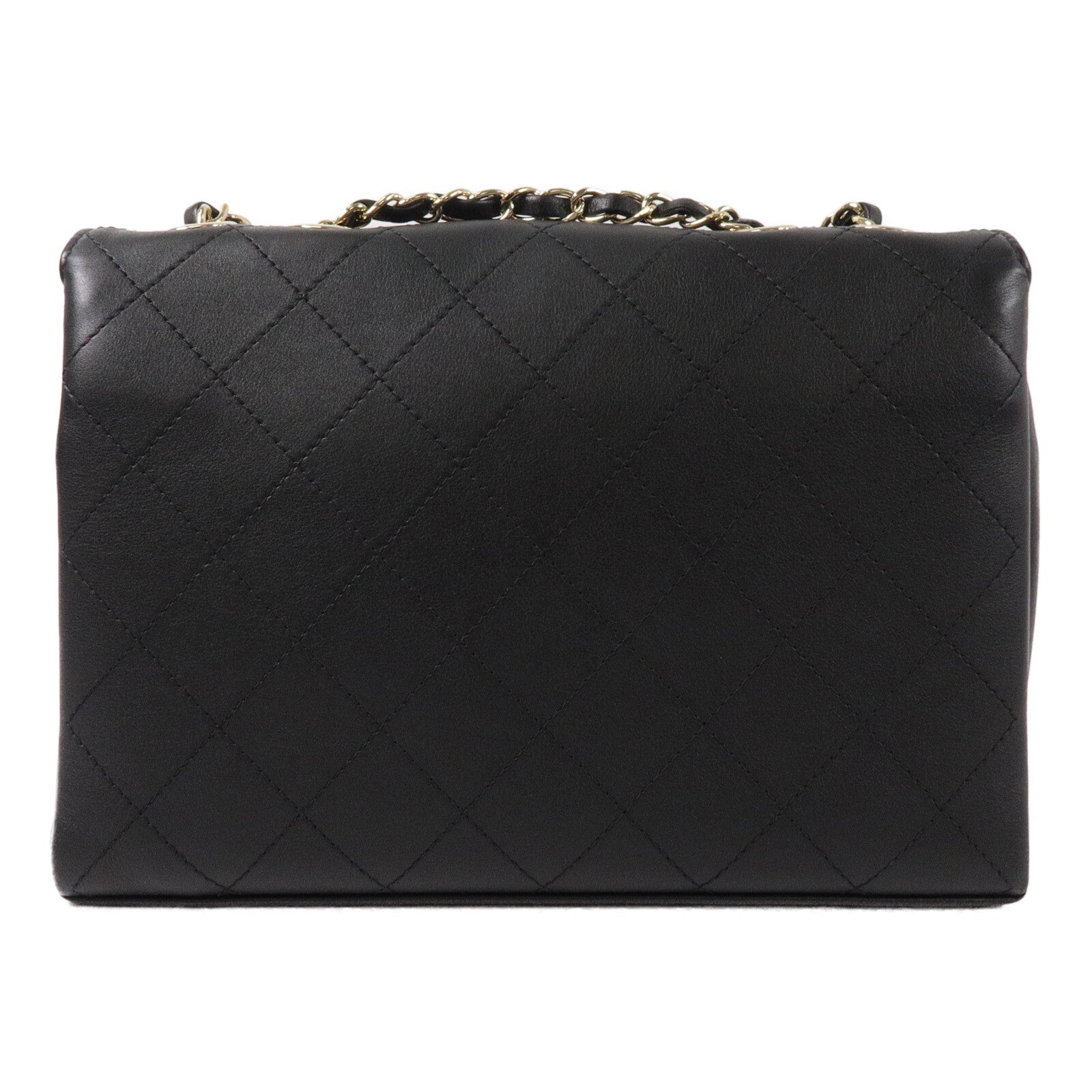 CHANEL 牛皮皮革Chain Shoulder鏈帶肩背袋