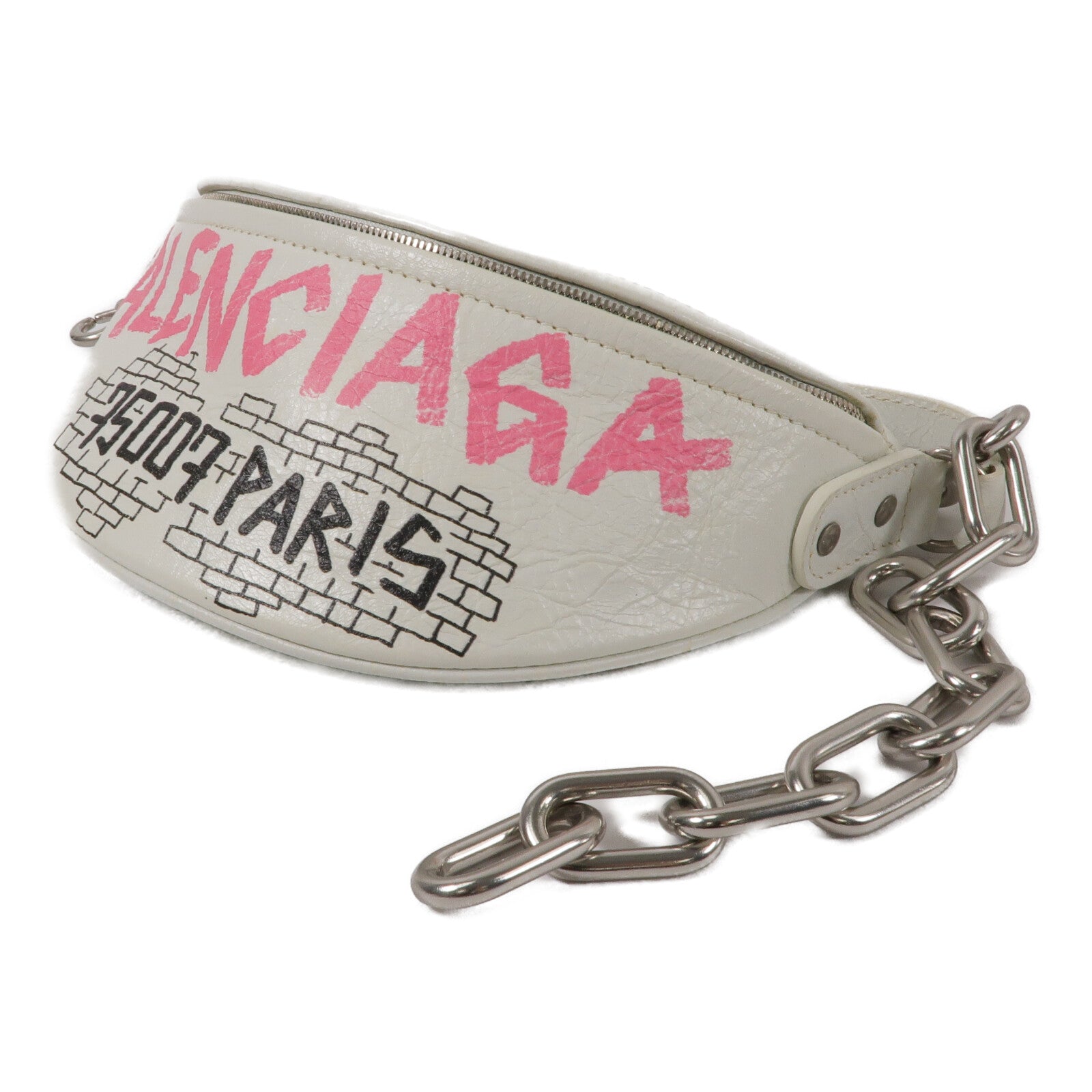 BALENCIAGA 牛皮皮革Souvenir Graffiti Belt Bag腰包