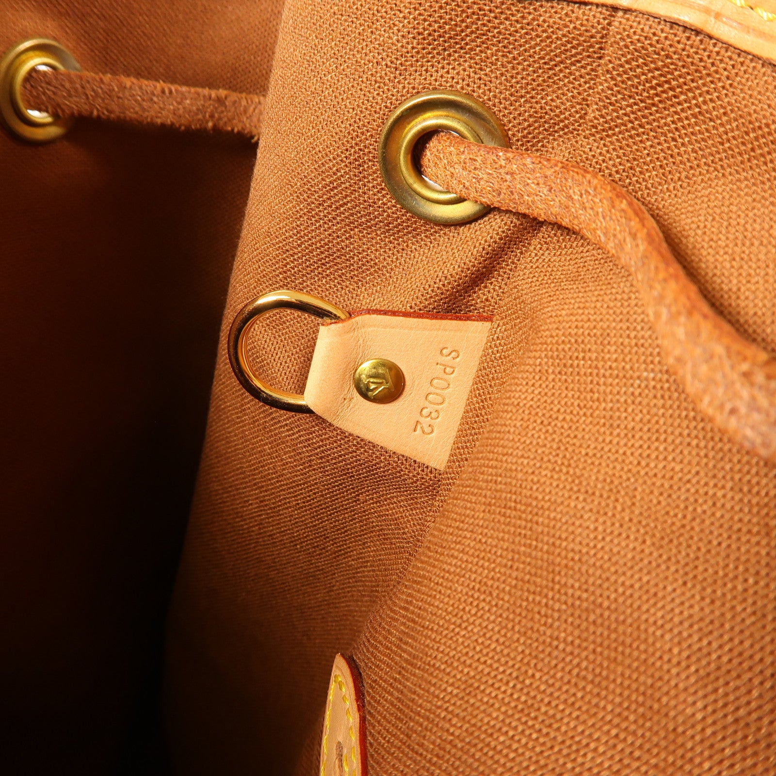 LOUIS VUITTON Monogram Montsouris GM金扣背包啡色