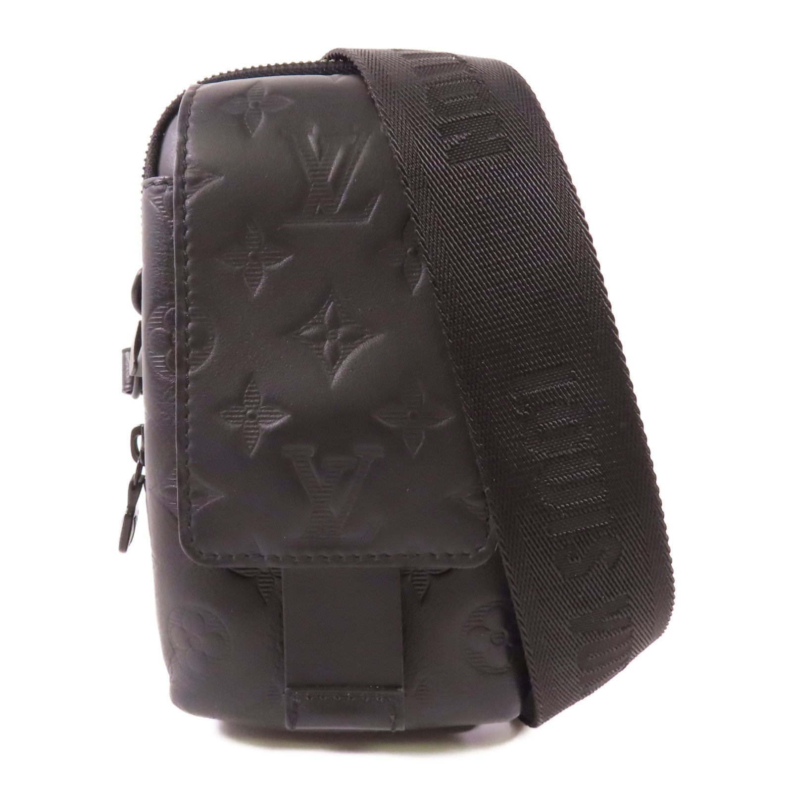 LOUIS VUITTON Monogram Shadow Double Phone Pouch NM肩背袋