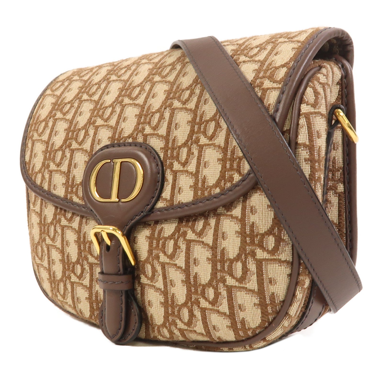 Dior 【激減優惠】帆布Bobby金扣肩背袋