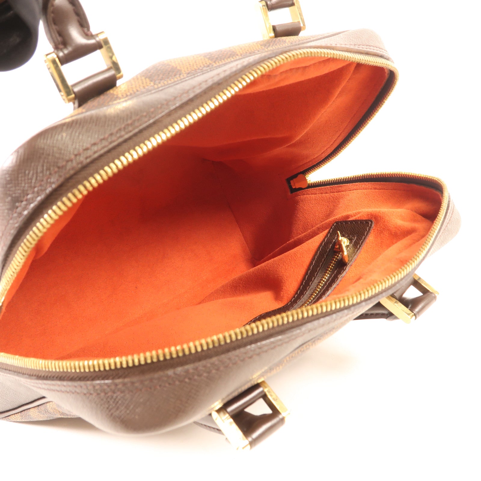 LOUIS VUITTON Damier Brera金扣手挽袋