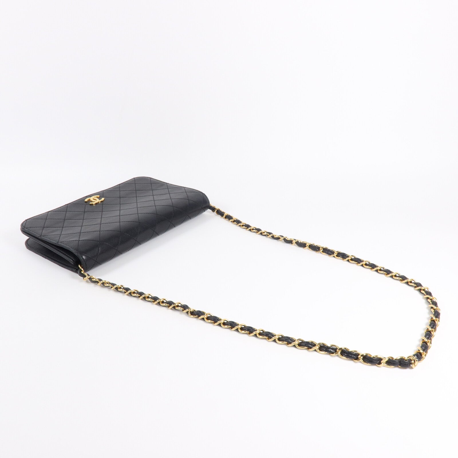 CHANEL 羊皮皮革Vintage Shoulder Bag鏈帶肩背袋