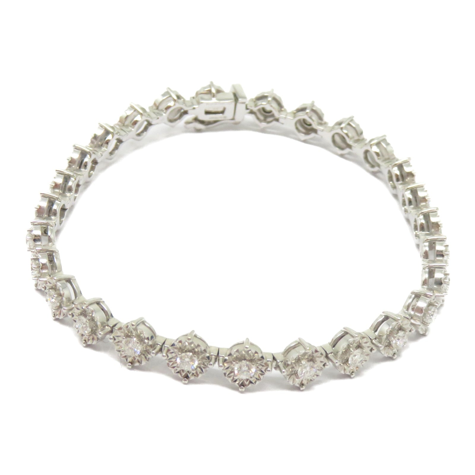 JEWELRY 18K白金Diamond Bracelet 1.18ct鑽石手鐲