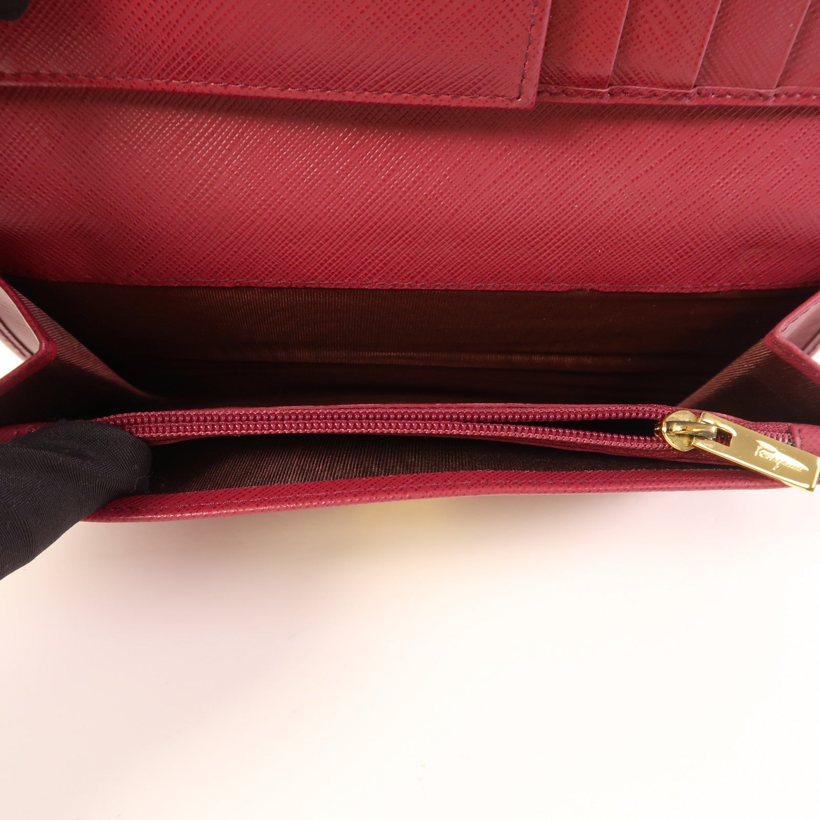 Salvatore Ferragamo 牛皮皮革Long Wallet金扣長錢包