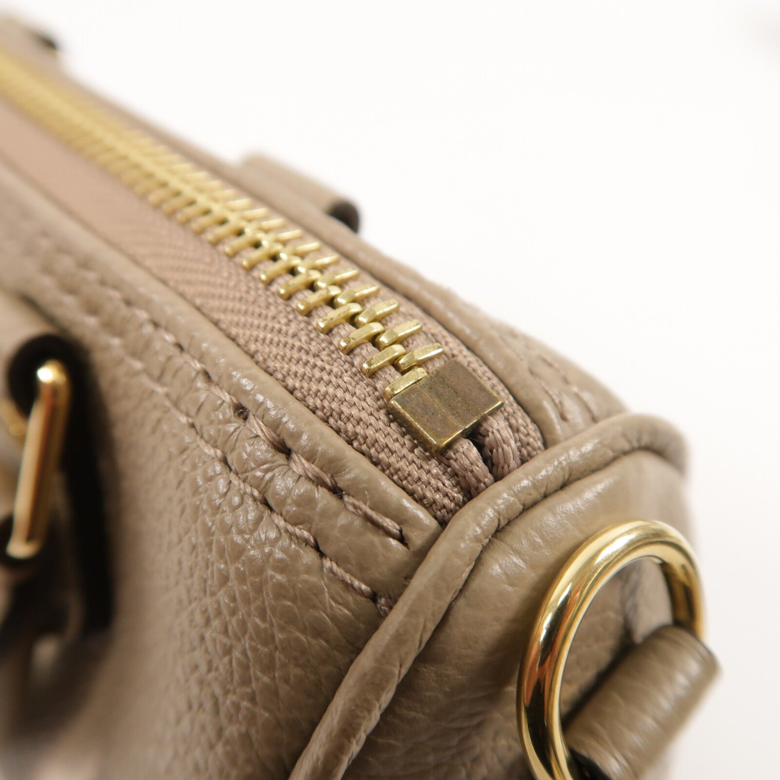 LOUIS VUITTON Monogram Empreinte Nano Speedy金扣手挽肩背兩用袋