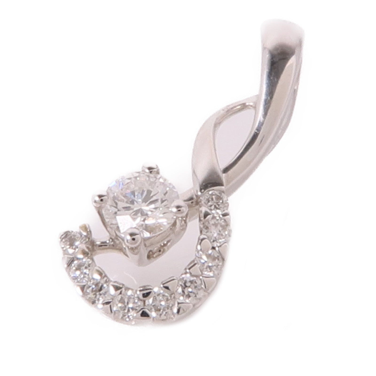 JEWELRY Diamond Pendant Top 18K White Gold