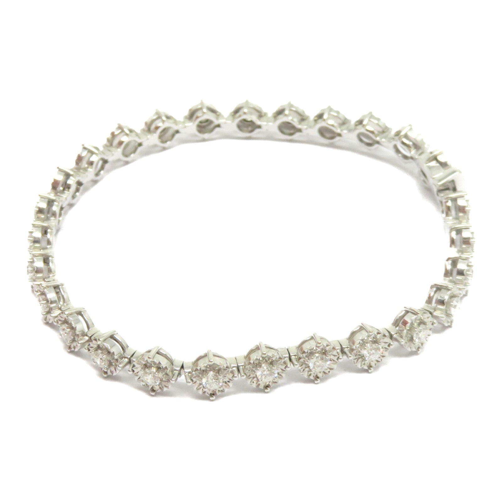 JEWELRY 18K白金Diamond Bracelet 1.18ct鑽石手鐲
