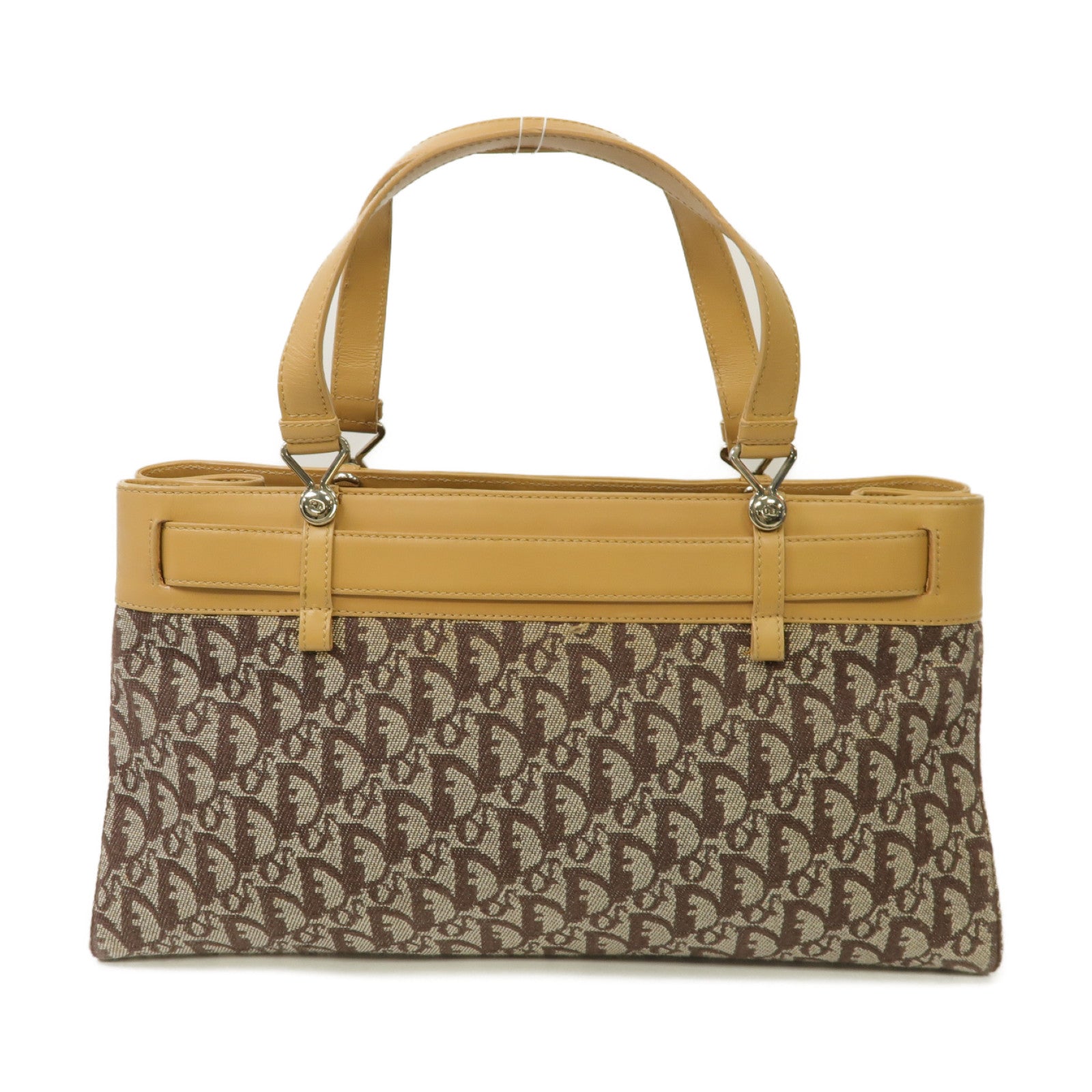 Dior 帆布Shoulder Bag金扣肩背袋棕色