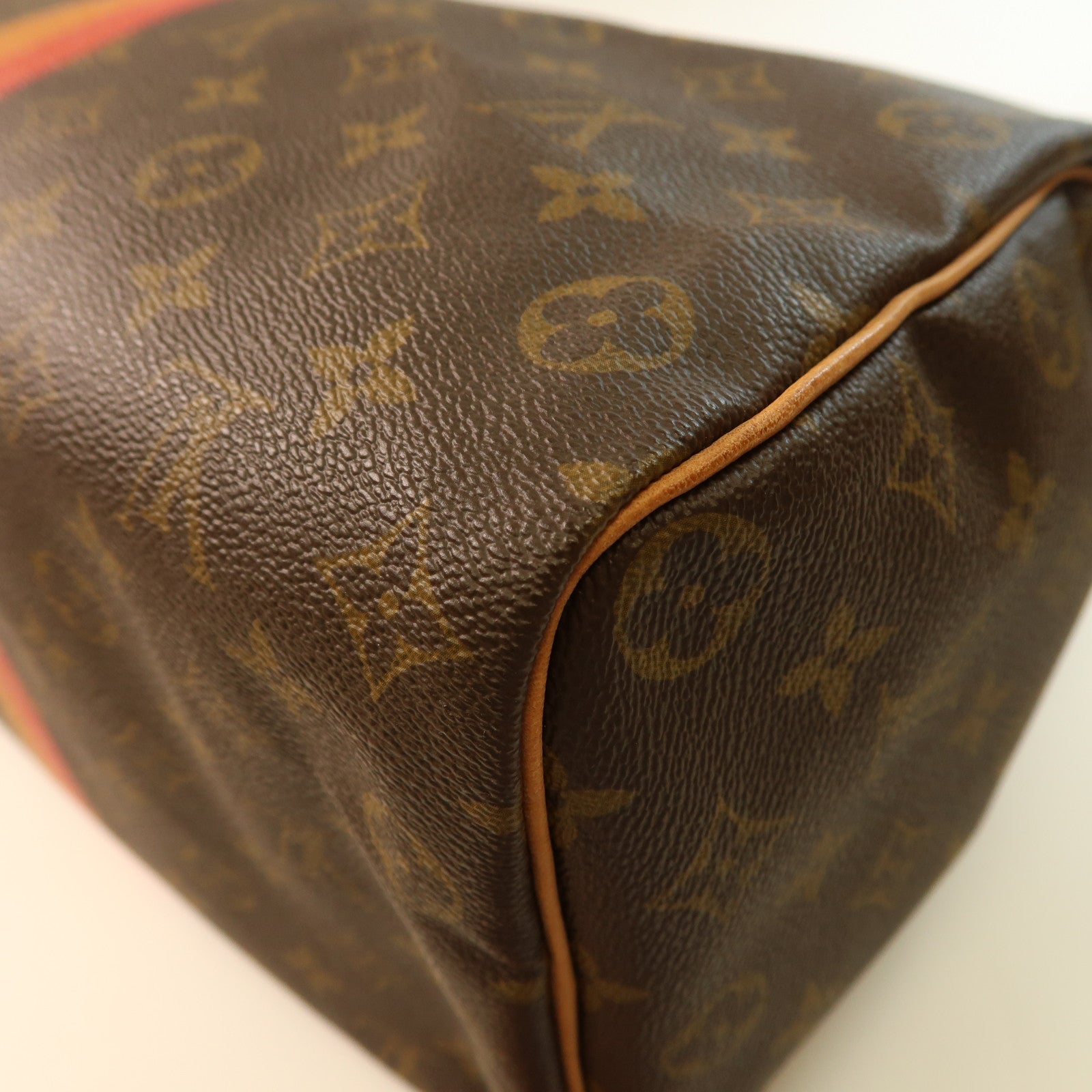 LOUIS VUITTON Monogram Speedy 35金扣手挽袋啡色