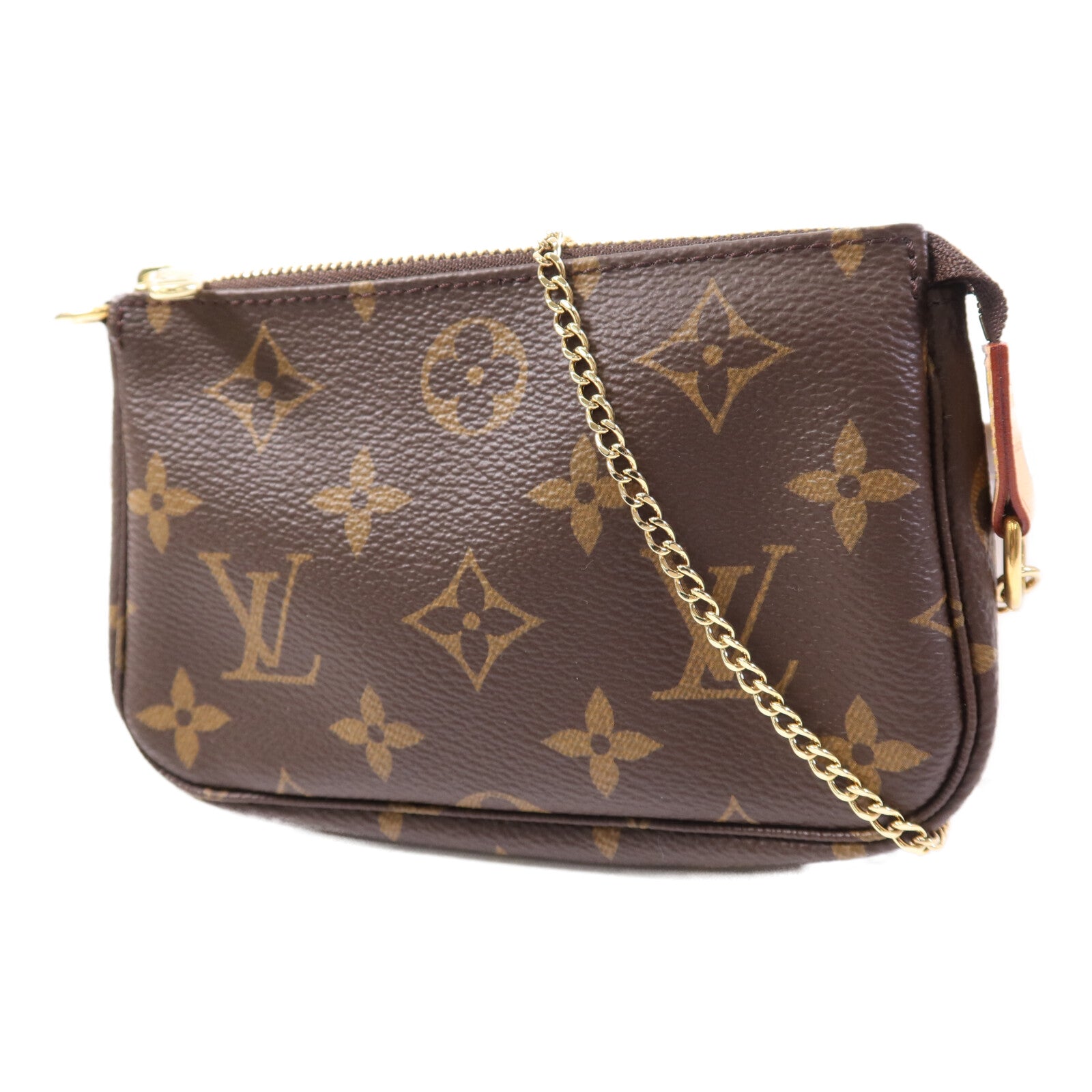 LOUIS VUITTON Monogram Mini Pochette Accessoires金扣手挽袋