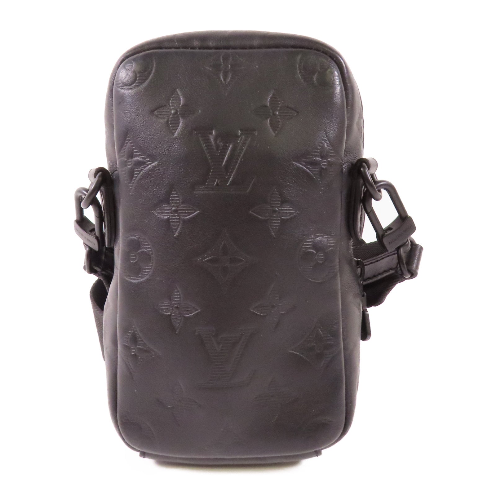 LOUIS VUITTON Monogram Shadow Double Phone Pouch NM肩背袋