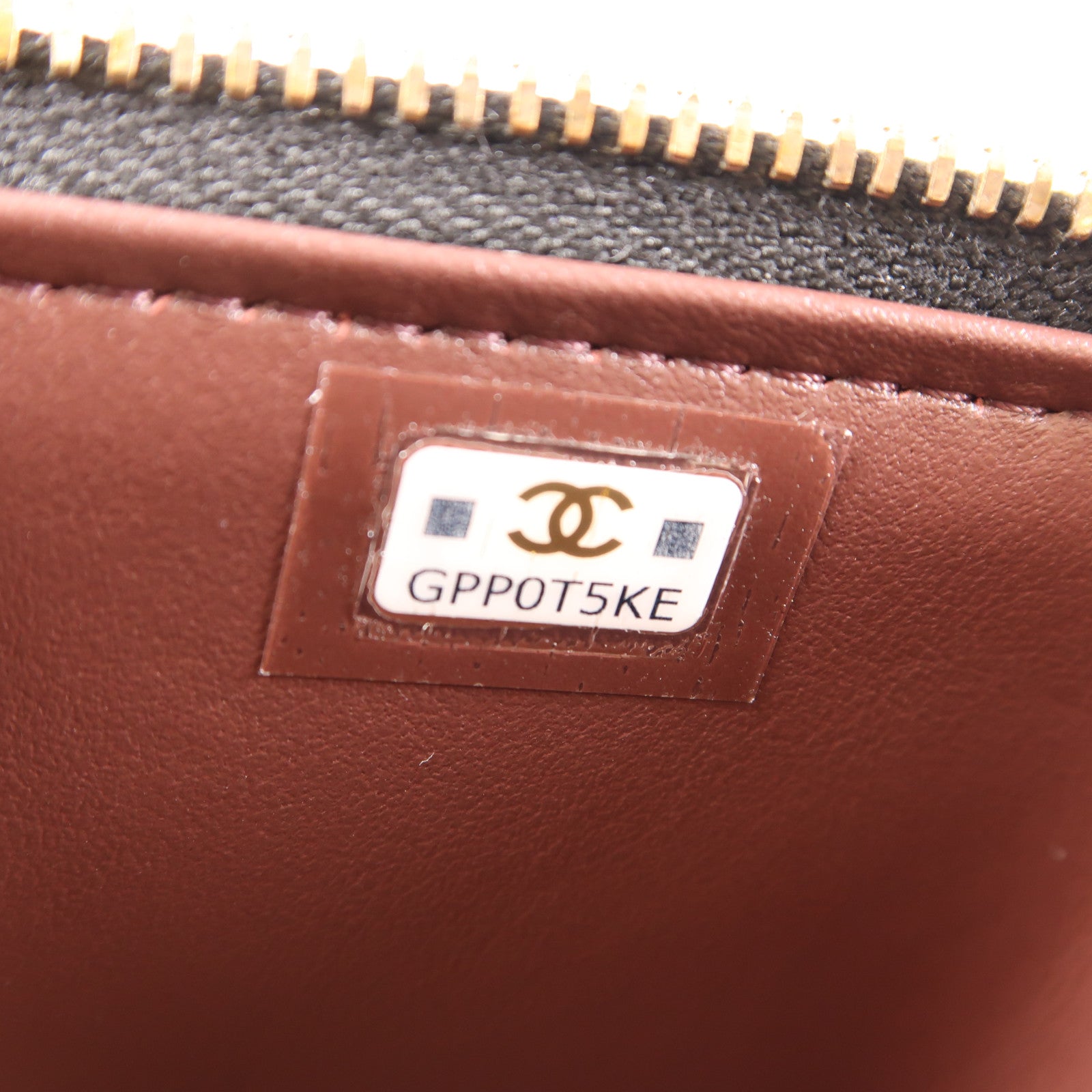 CHANEL 牛皮皮革Vanity Case金扣鏈帶肩背袋黑色
