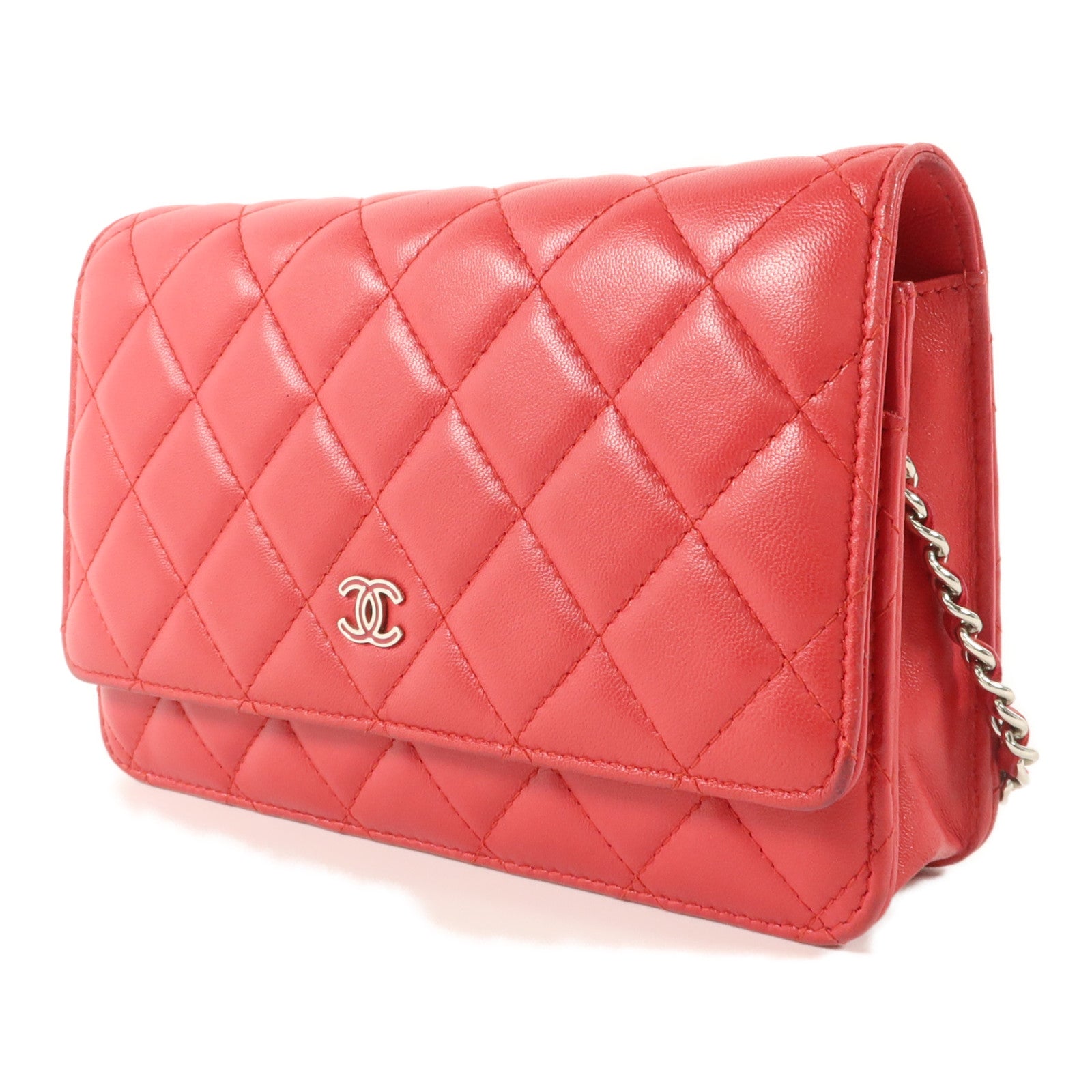 CHANEL 羊皮皮革WOC Wallet On Chain鏈帶肩背袋