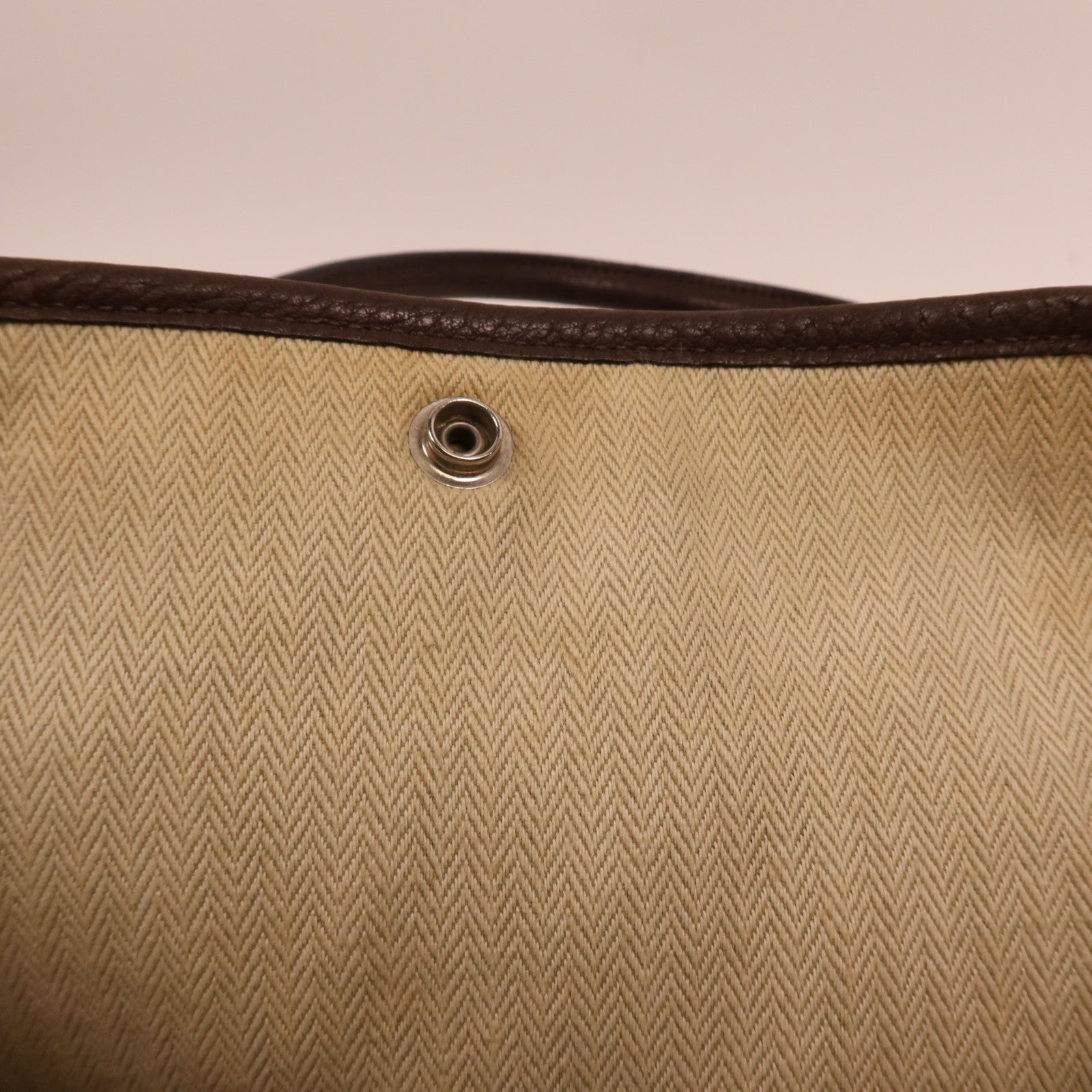 HERMES Negonda皮革Garden Party PM銀扣手挽袋