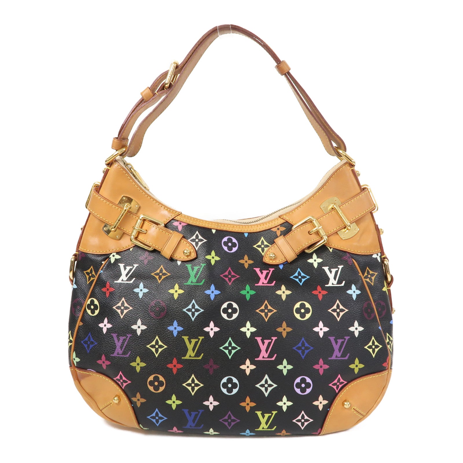 LOUIS VUITTON 【激減優惠】Monogram Multicolore Greta金扣肩背袋彩色