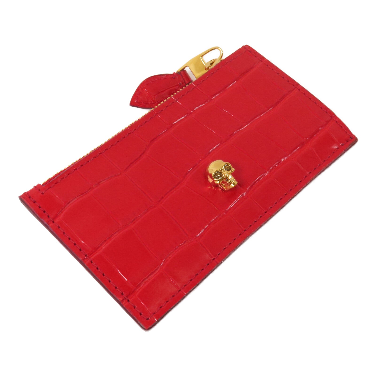 Alexander McQueen 皮革Alexander McQueen Card Case金扣卡套