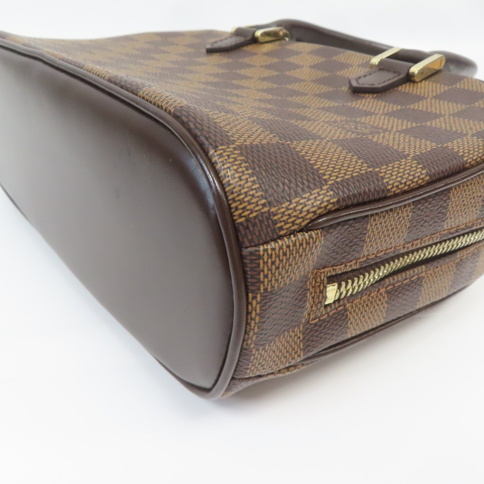 LOUIS VUITTON Damier Sarria Mini金扣手挽袋啡色