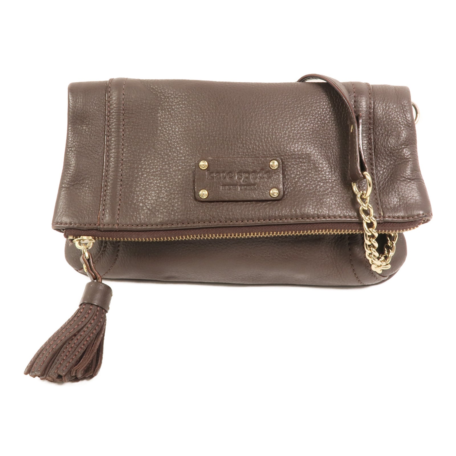 Kate Spade 牛皮皮革Shoulder Bag金扣鏈帶肩背袋