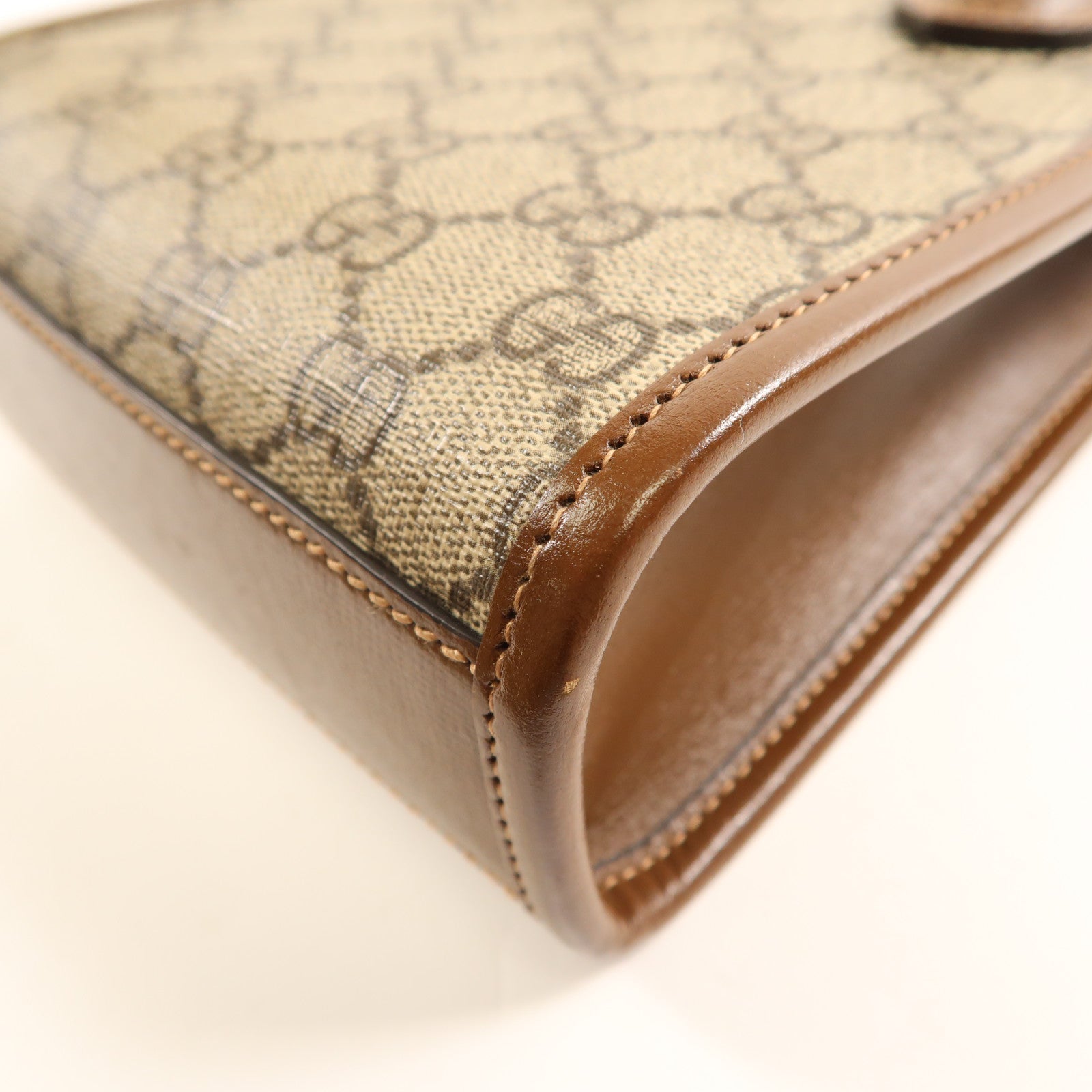 GUCCI 塗層帆布Interlocking G Mini Tote Bag金扣手挽肩背兩用袋
