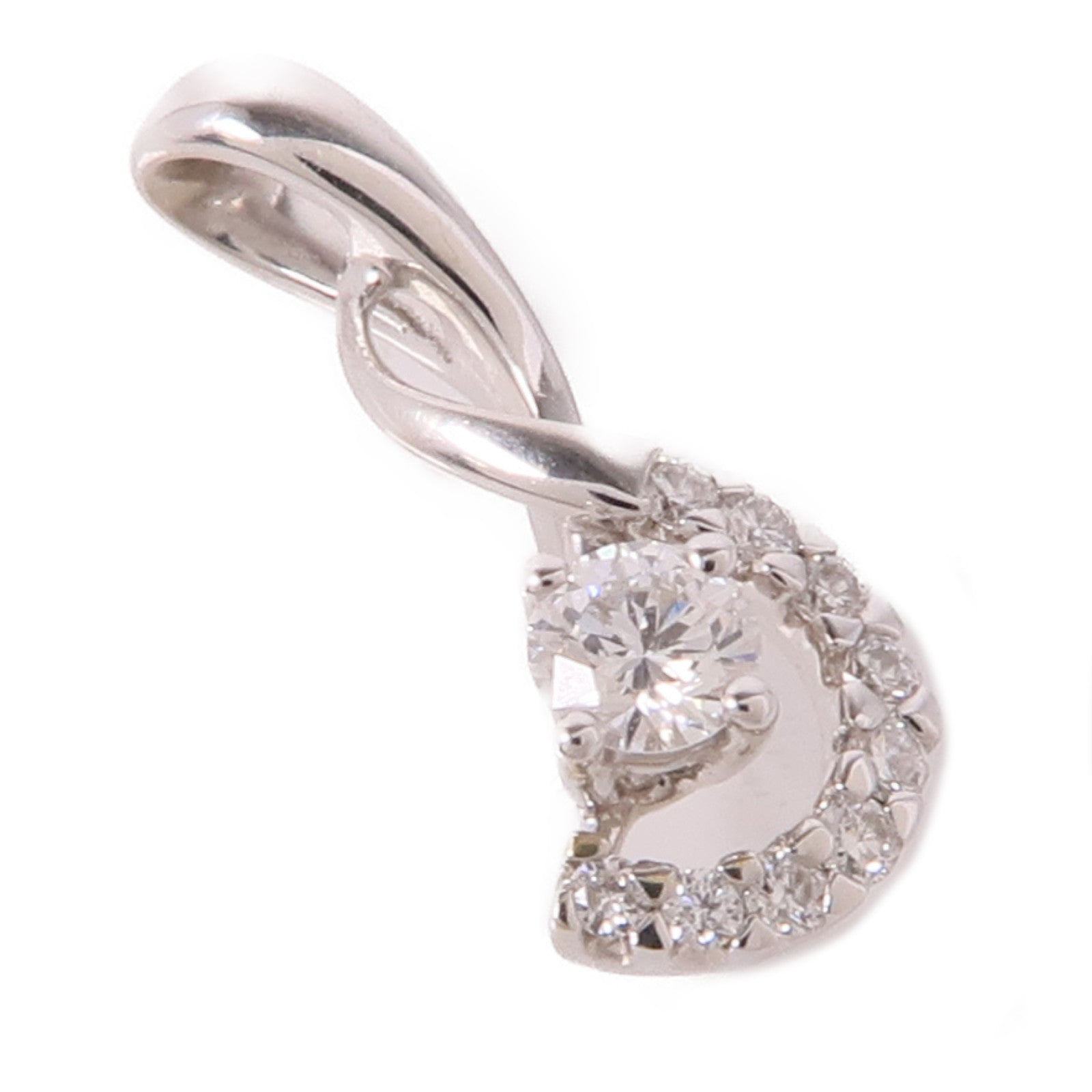 JEWELRY Diamond Pendant Top 18K White Gold