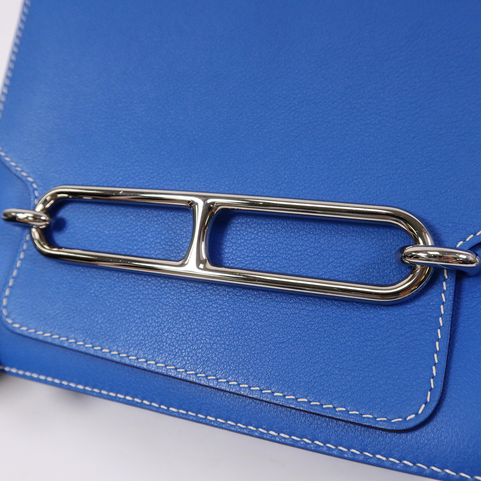HERMES Evercolor皮革Roulis 23肩背袋Bleu Hydra