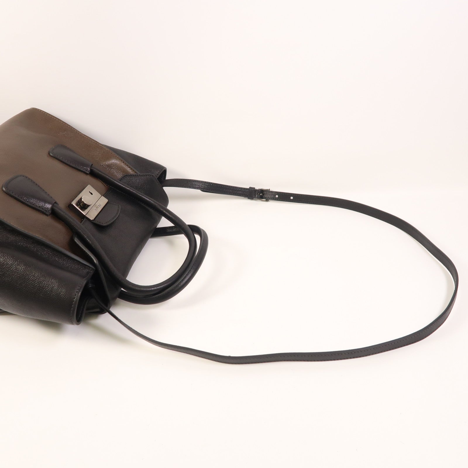 PRADA 牛皮皮革2 Way Shoulder手挽肩背兩用袋