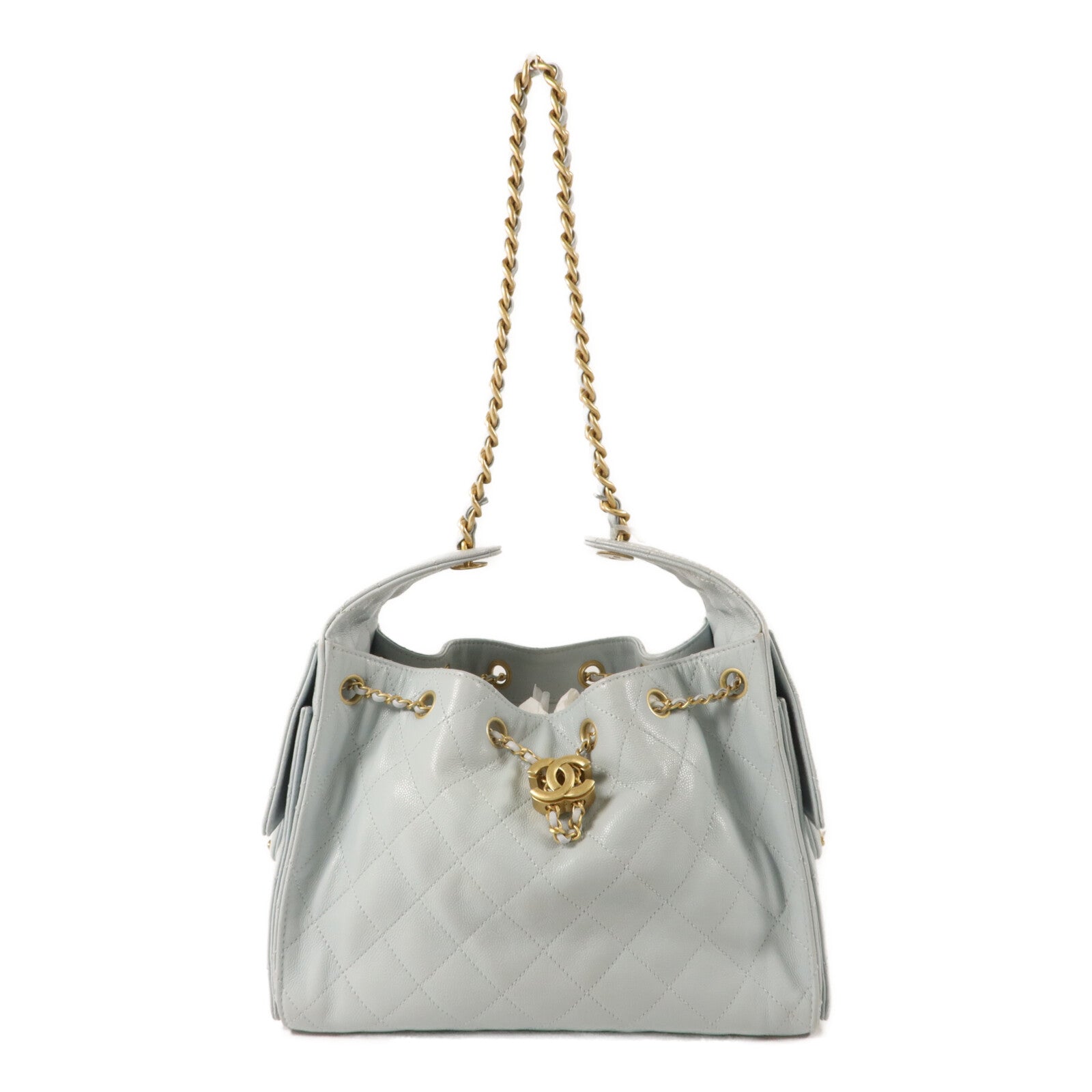 CHANEL 牛皮皮革Chanel 25 Small鏈帶肩背袋