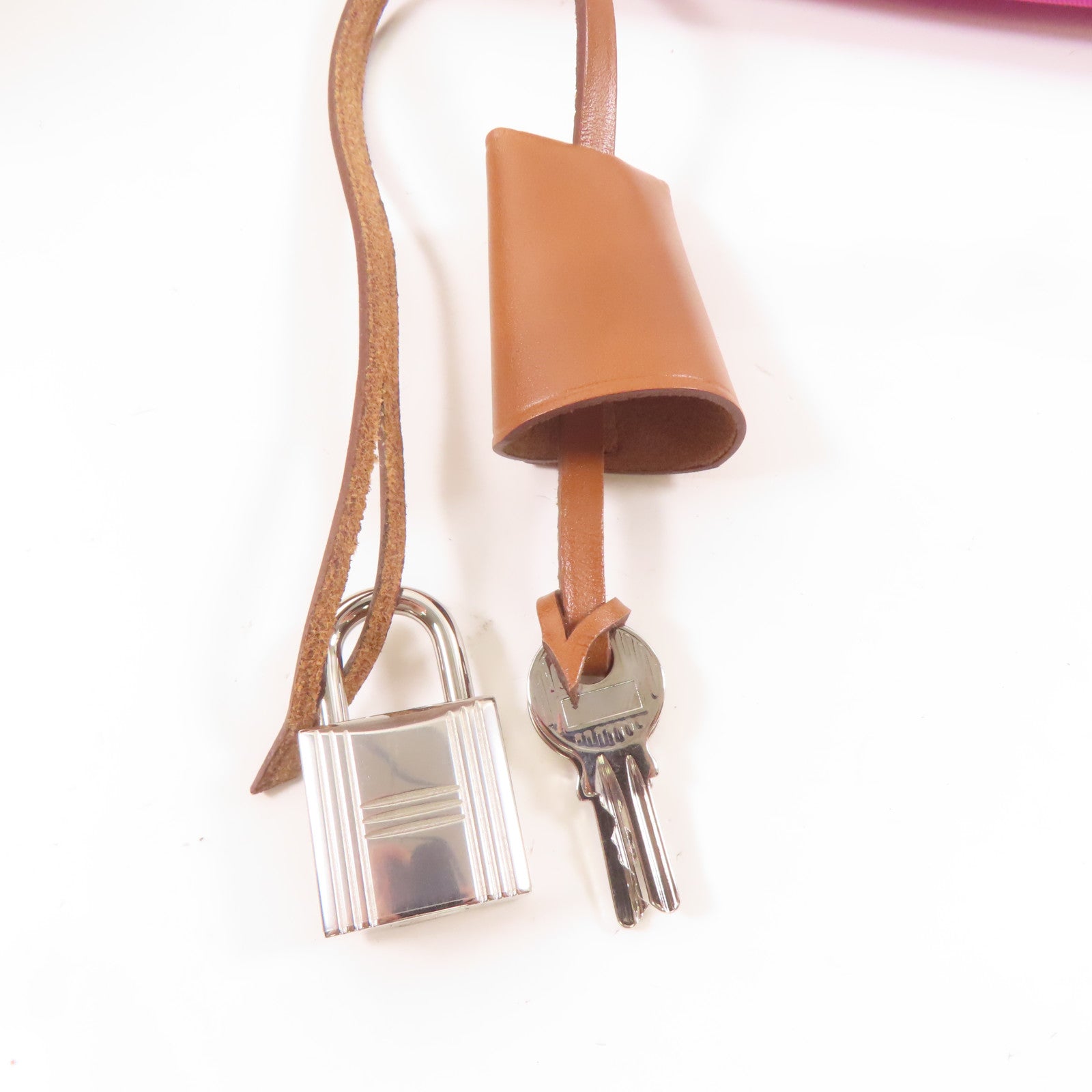 HERMES 帆布/皮革Herbag PM銀扣手挽肩背兩用袋Fauve/啡色