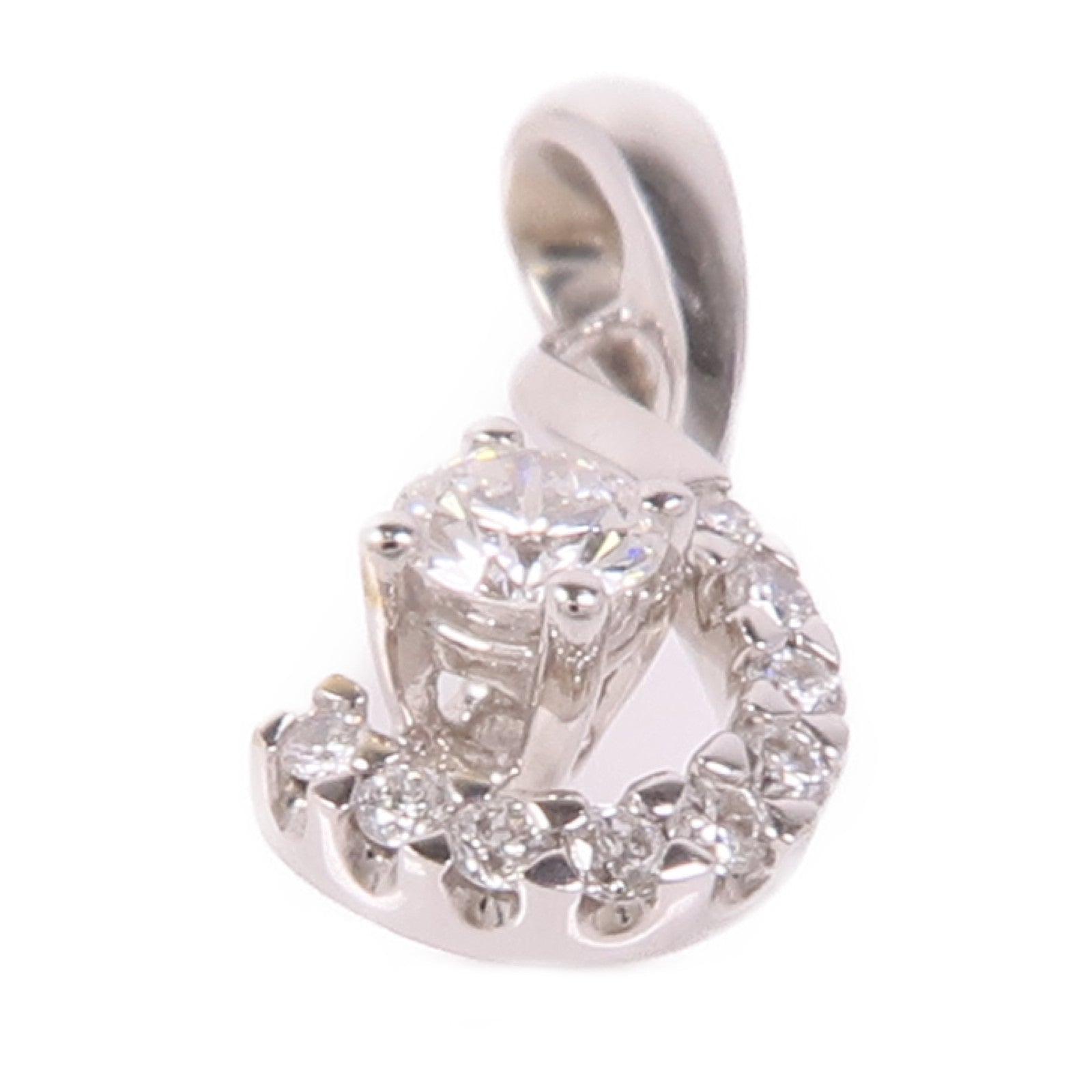 JEWELRY Diamond Pendant Top 18K White Gold