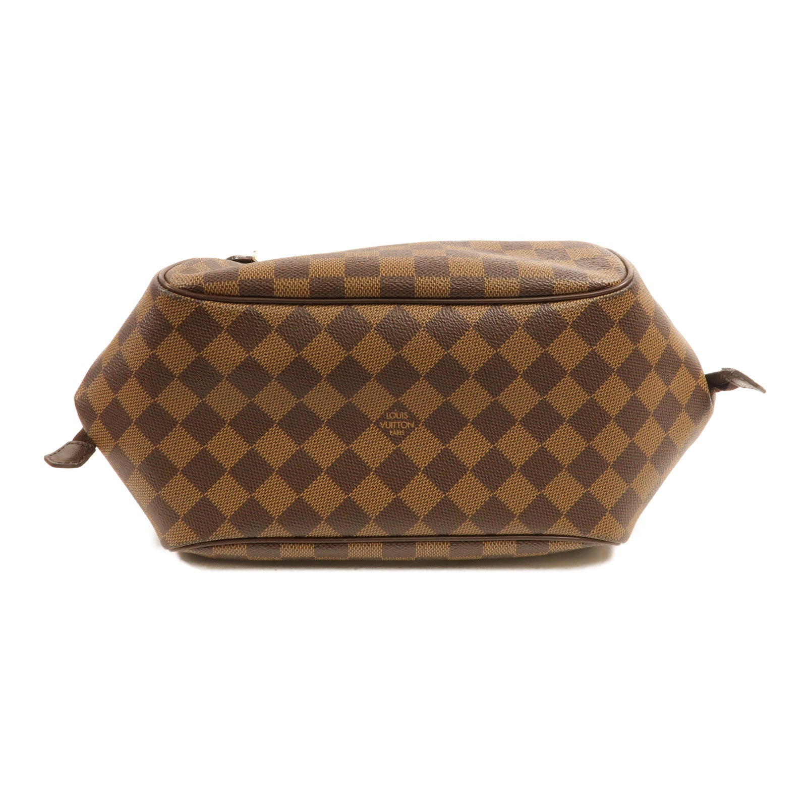 LOUIS VUITTON Damier Belem MM金扣肩背袋棕色
