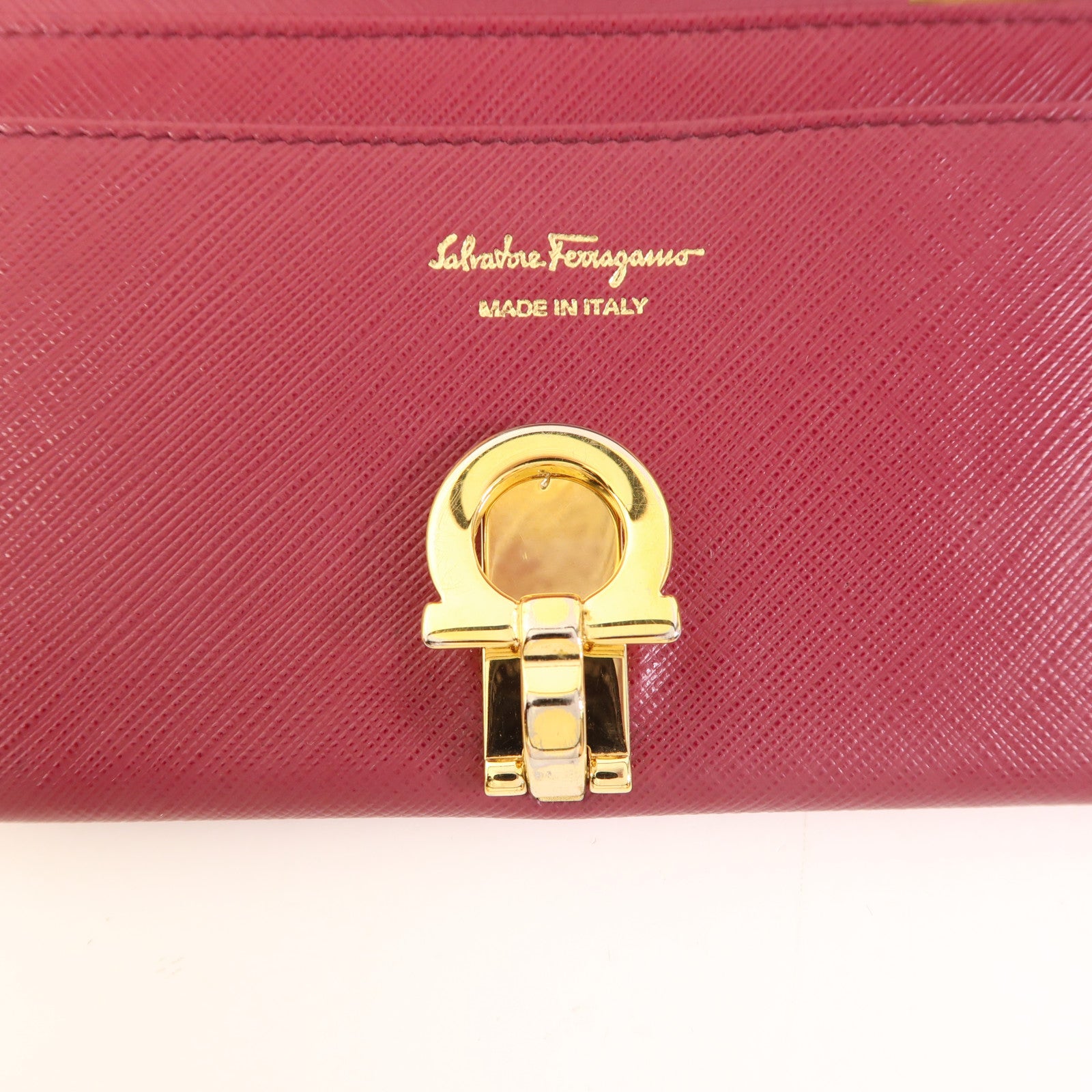 Salvatore Ferragamo 牛皮皮革Long Wallet金扣長錢包