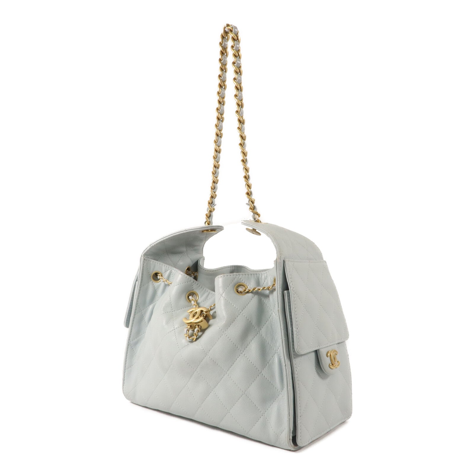 CHANEL 牛皮皮革Chanel 25 Small鏈帶肩背袋