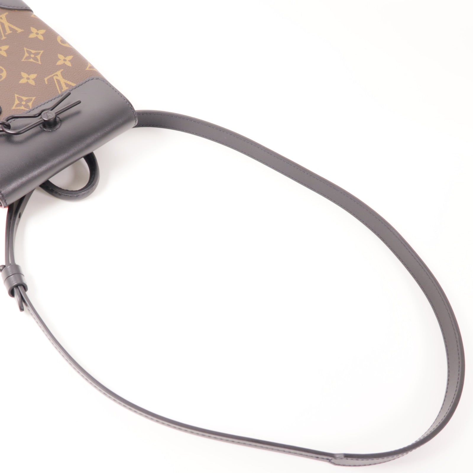 LOUIS VUITTON LV Steamer Nano Shoulder Bag M80327 Monogram Brown/Black