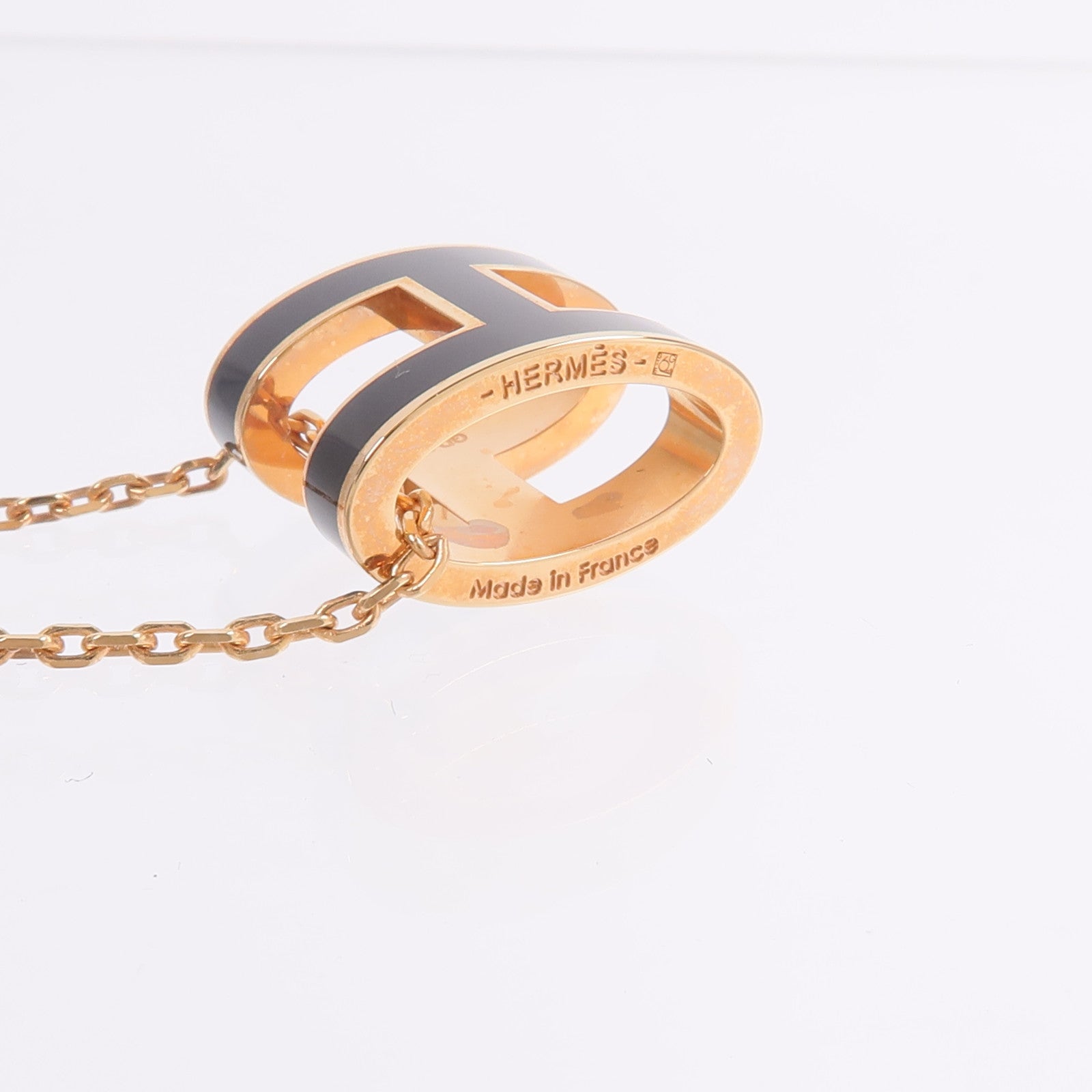 HERMES 金屬Pop H Necklace項鍊Noir