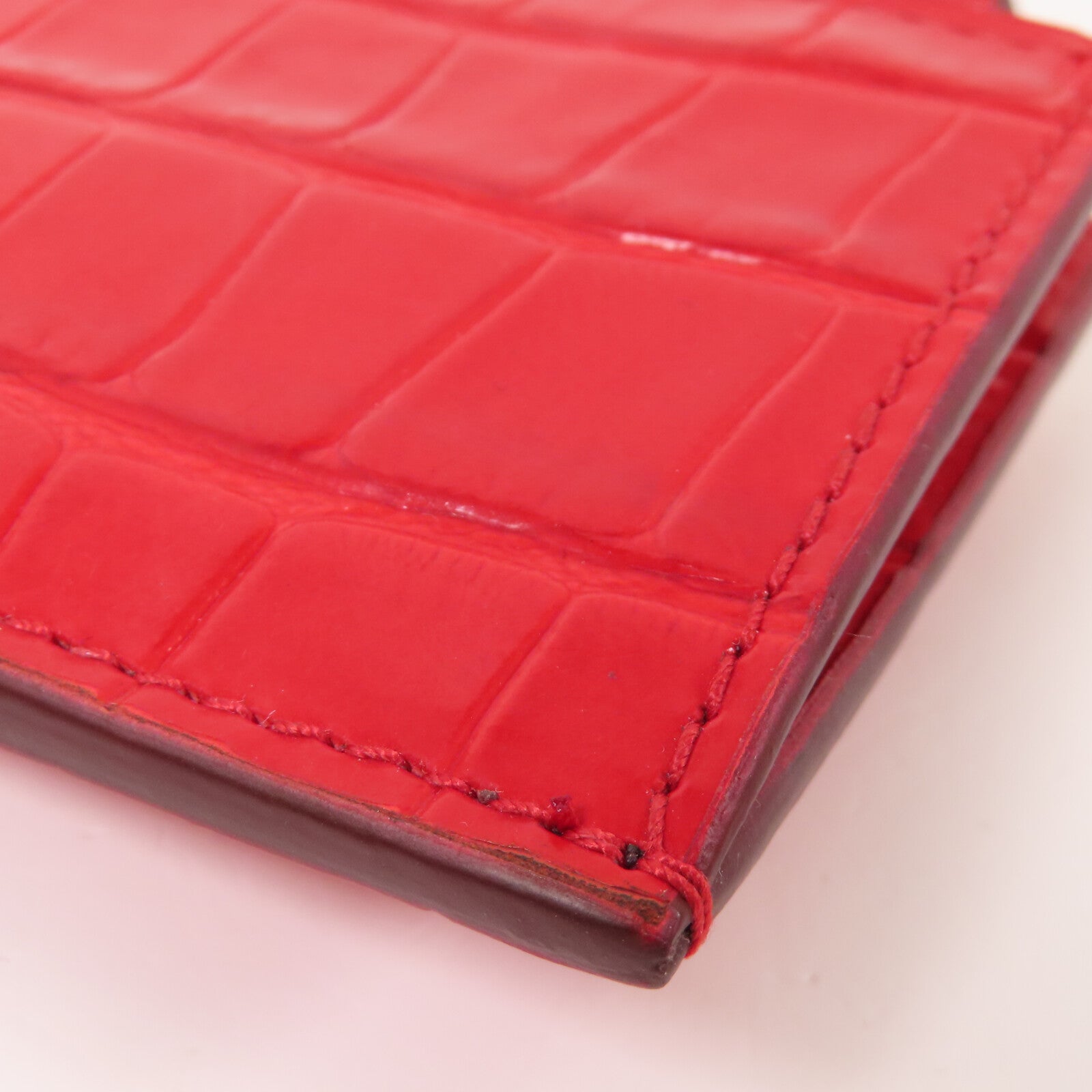 Alexander McQueen 皮革Alexander McQueen Card Case金扣卡套