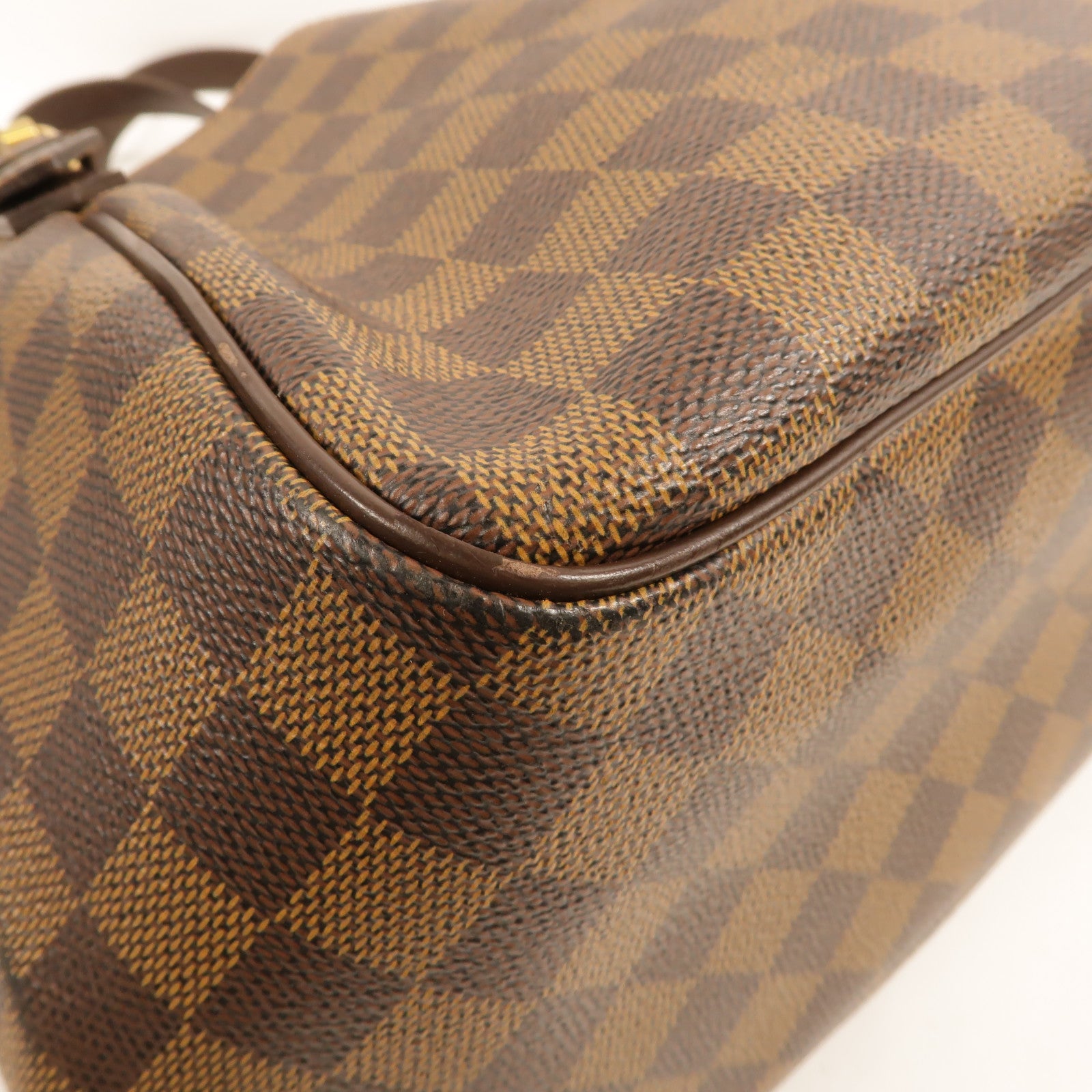 LOUIS VUITTON Damier Belem MM金扣肩背袋棕色