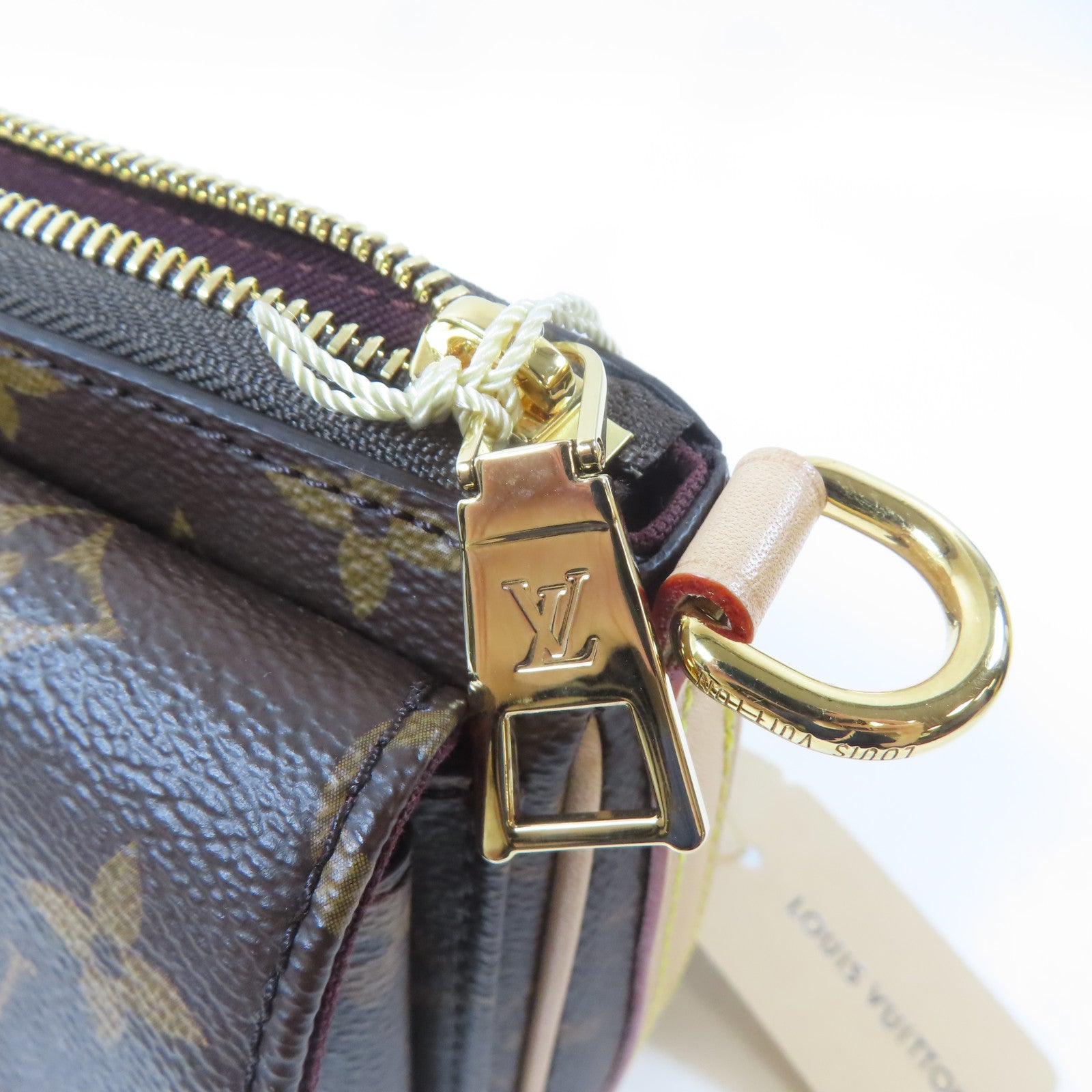 LOUIS VUITTON Monogram Vivacite金扣手挽肩背兩用袋啡色