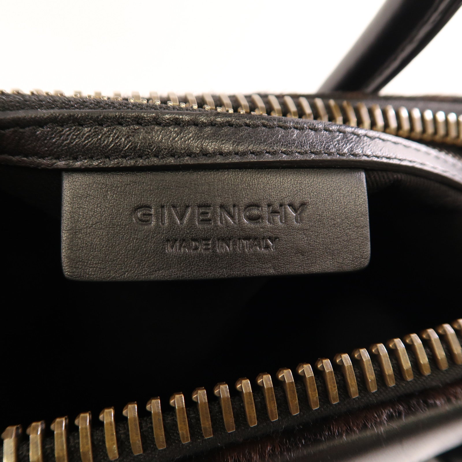GIVENCHY 馬毛/皮革2 Way Shoulder金扣手挽肩背兩用袋